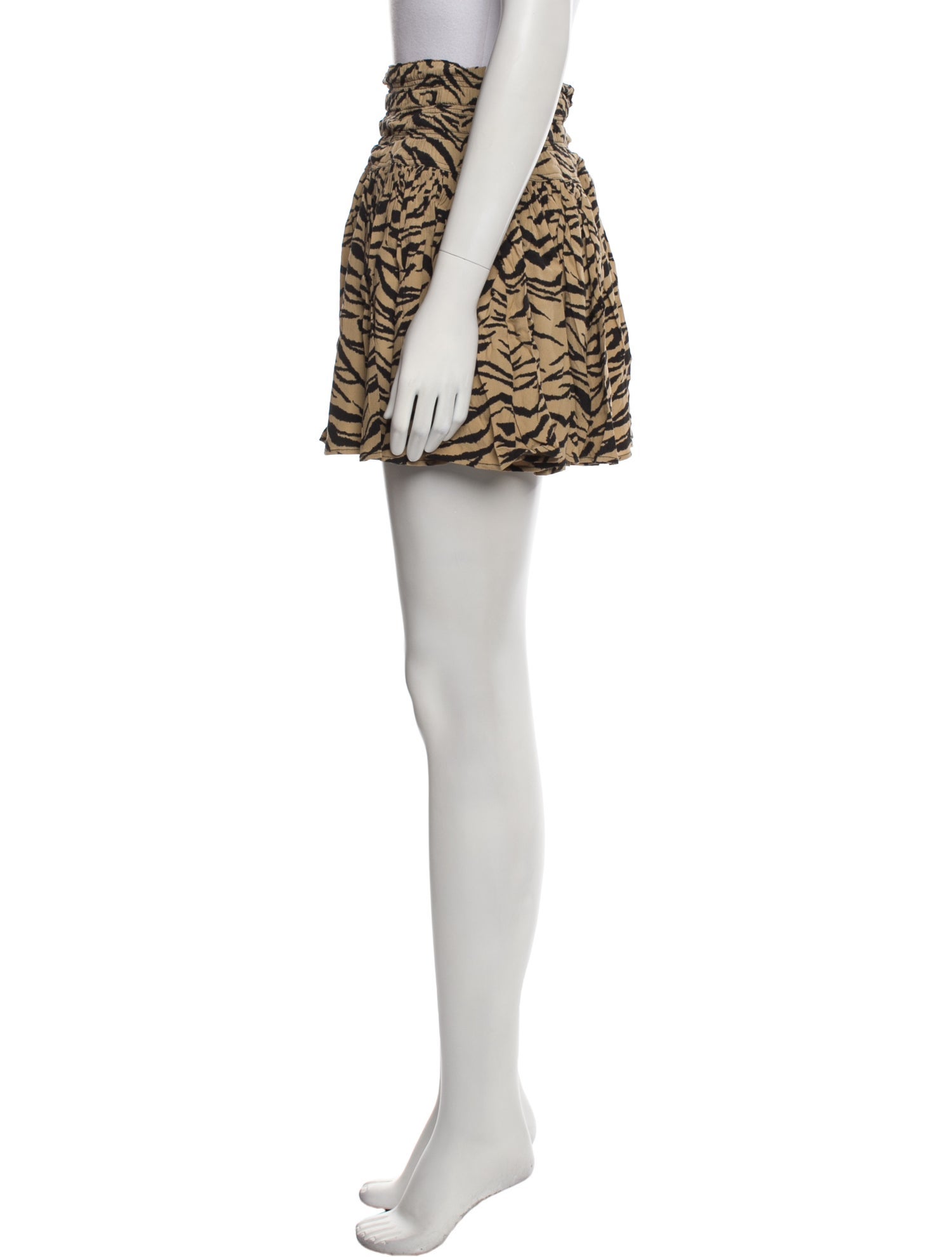 Zadig & Voltaire Animal Print Mini Skirt