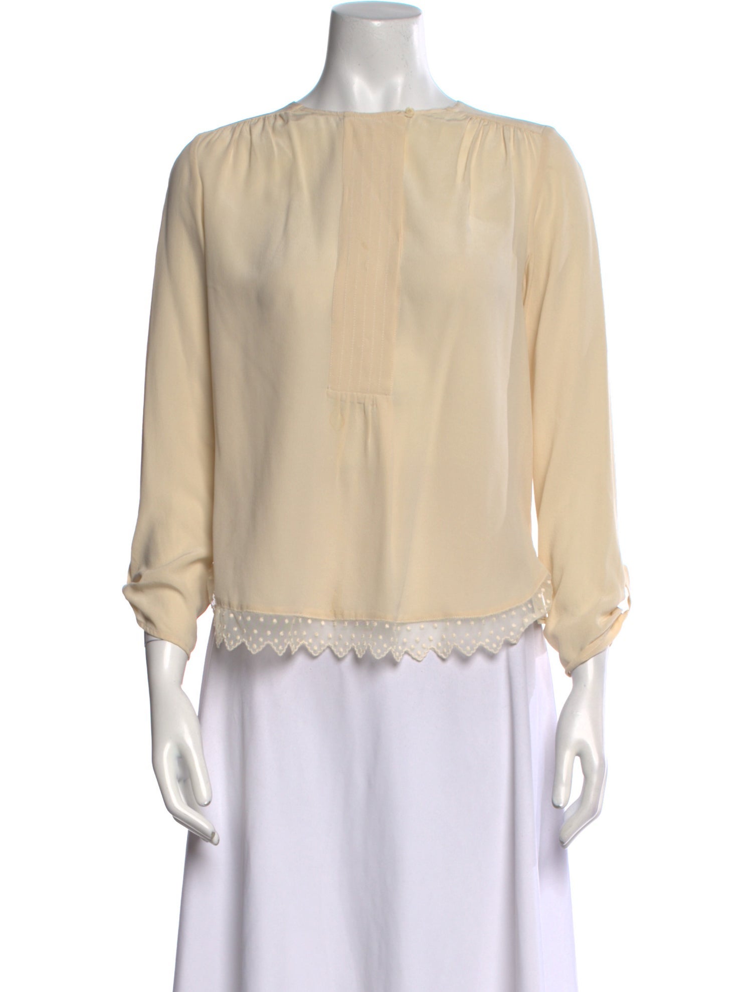 Zadig & Voltaire Silk Bateau Neckline Blouse