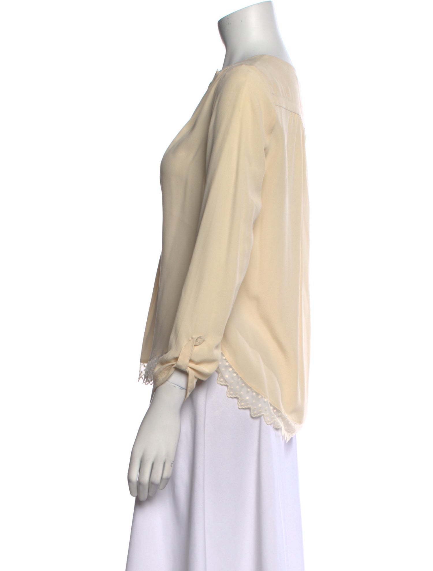 Zadig & Voltaire Silk Bateau Neckline Blouse