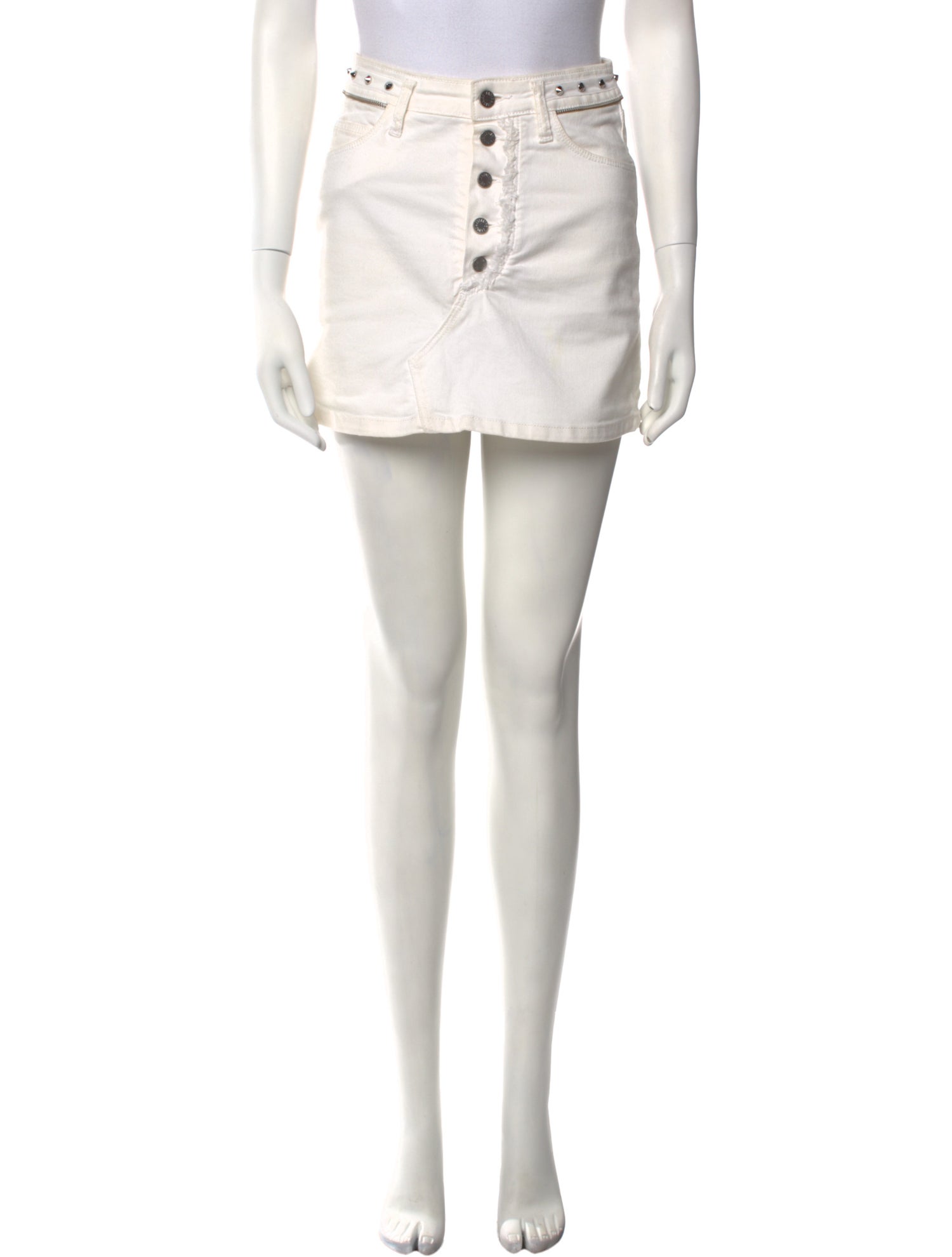 Zadig & Voltaire Studded Accents Mini Skirt