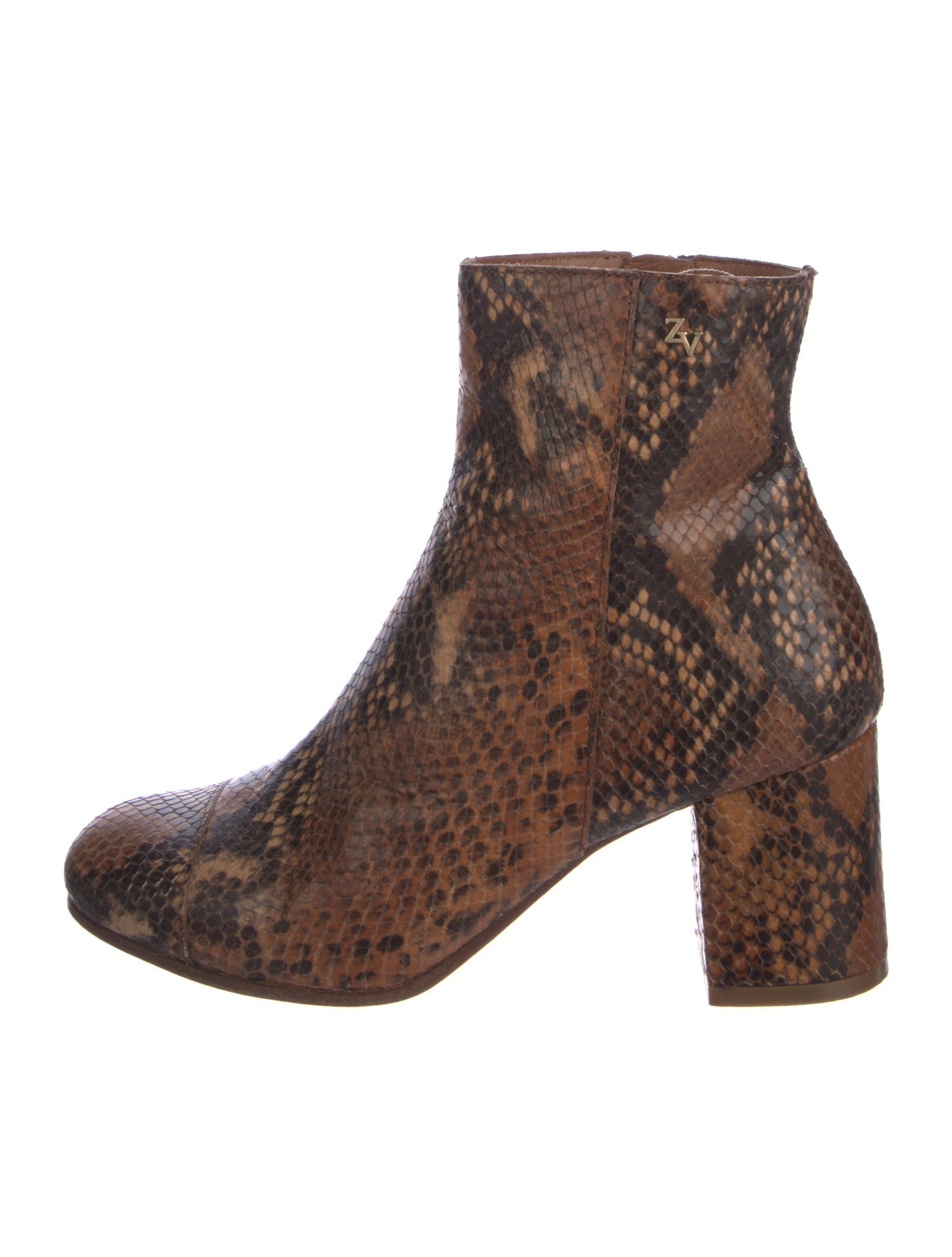 Zadig & Voltaire Snakeskin Animal Print Boots