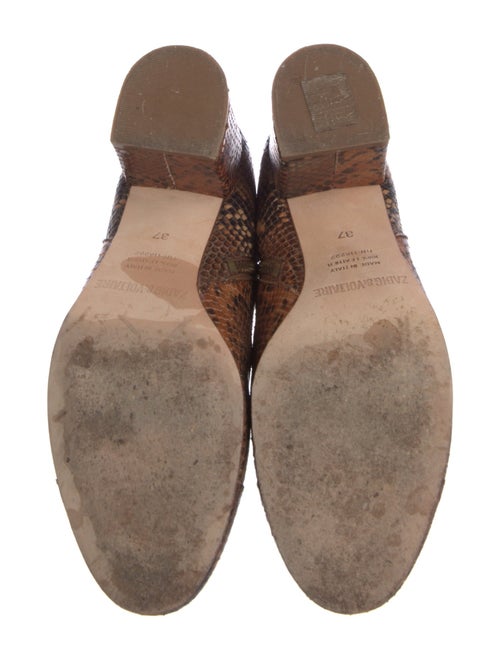 Zadig & Voltaire Snakeskin Animal Print Boots