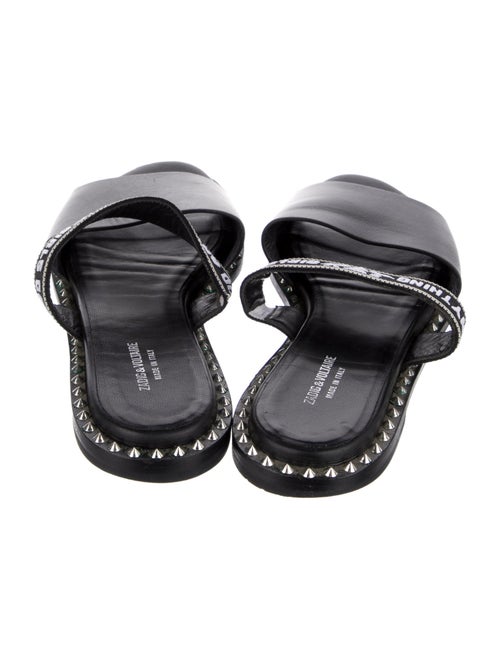 Zadig & Voltaire Leather Printed Slides