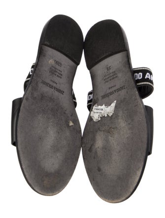 Zadig & Voltaire Leather Printed Slides