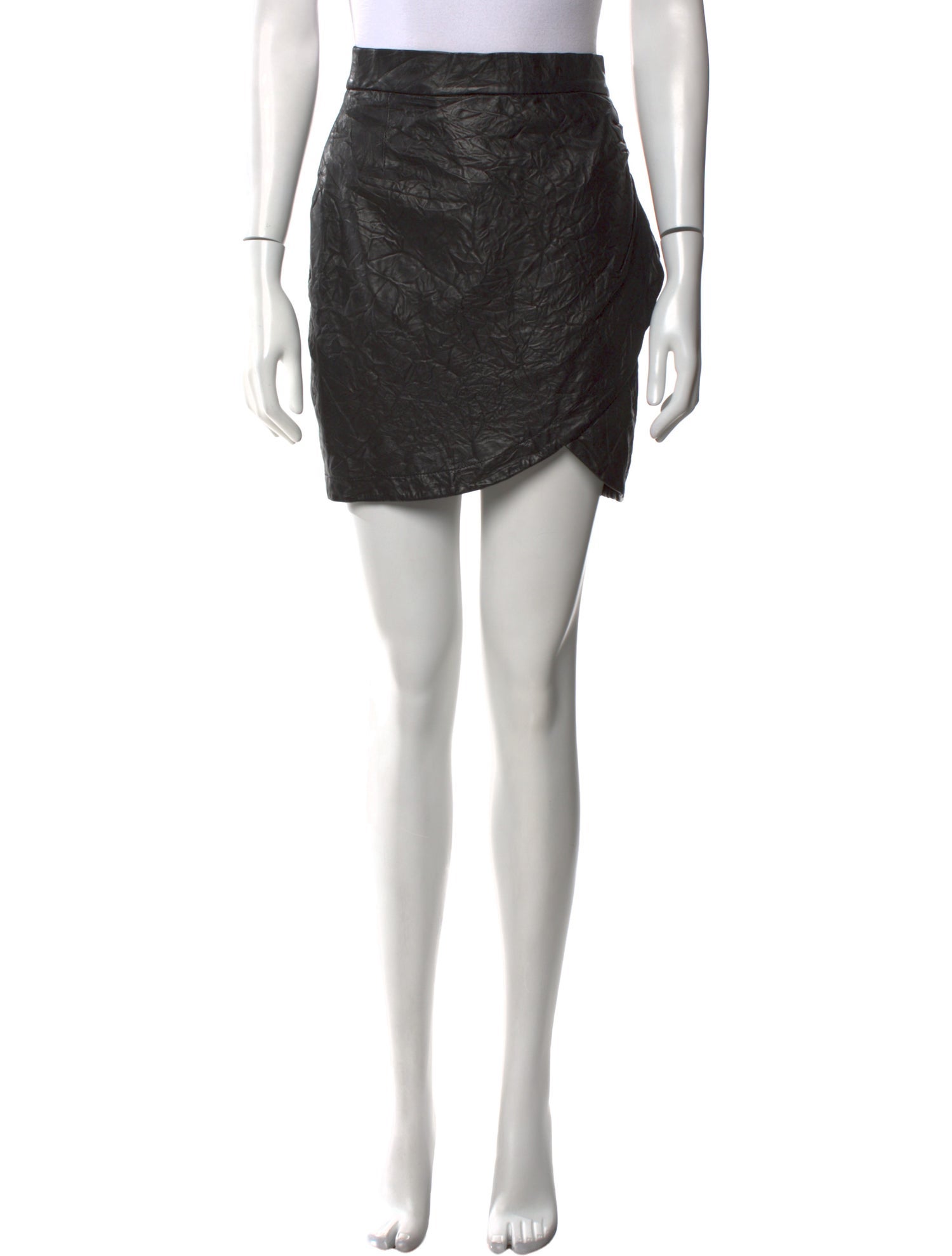 Zadig & Voltaire Lamb Leather Mini Skirt
