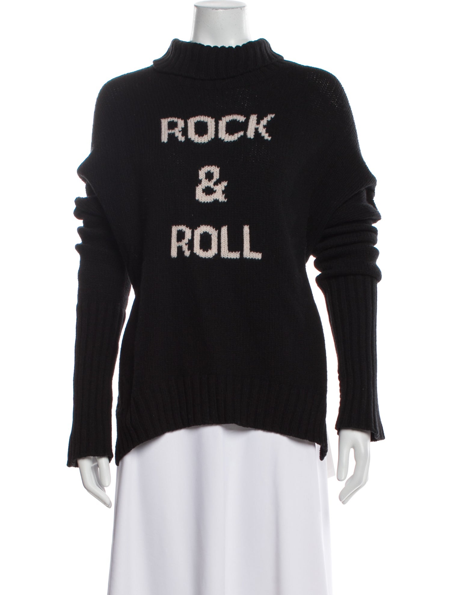 Zadig & Voltaire Graphic Print Turtleneck Sweater