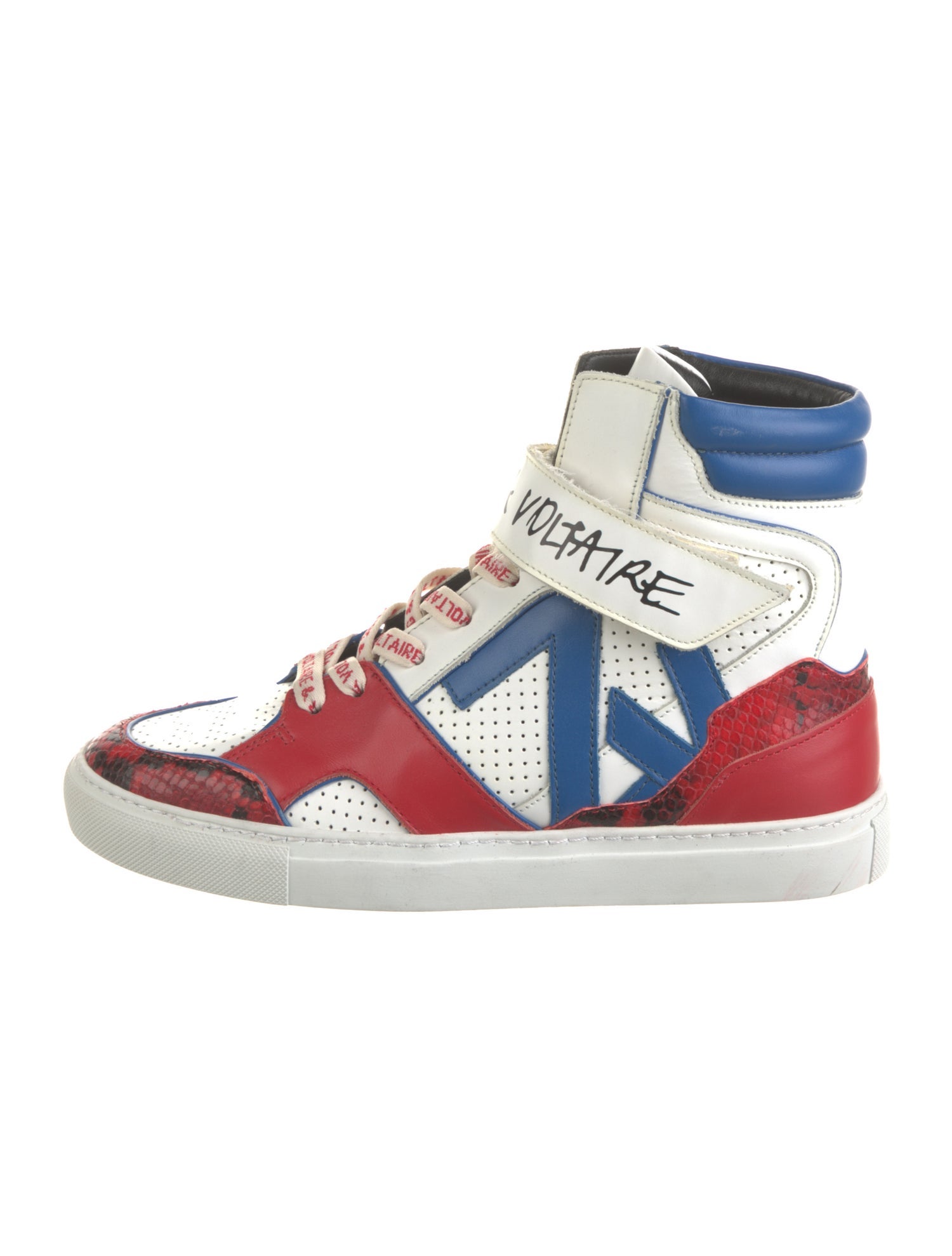 Zadig & Voltaire Leather Printed Sneakers