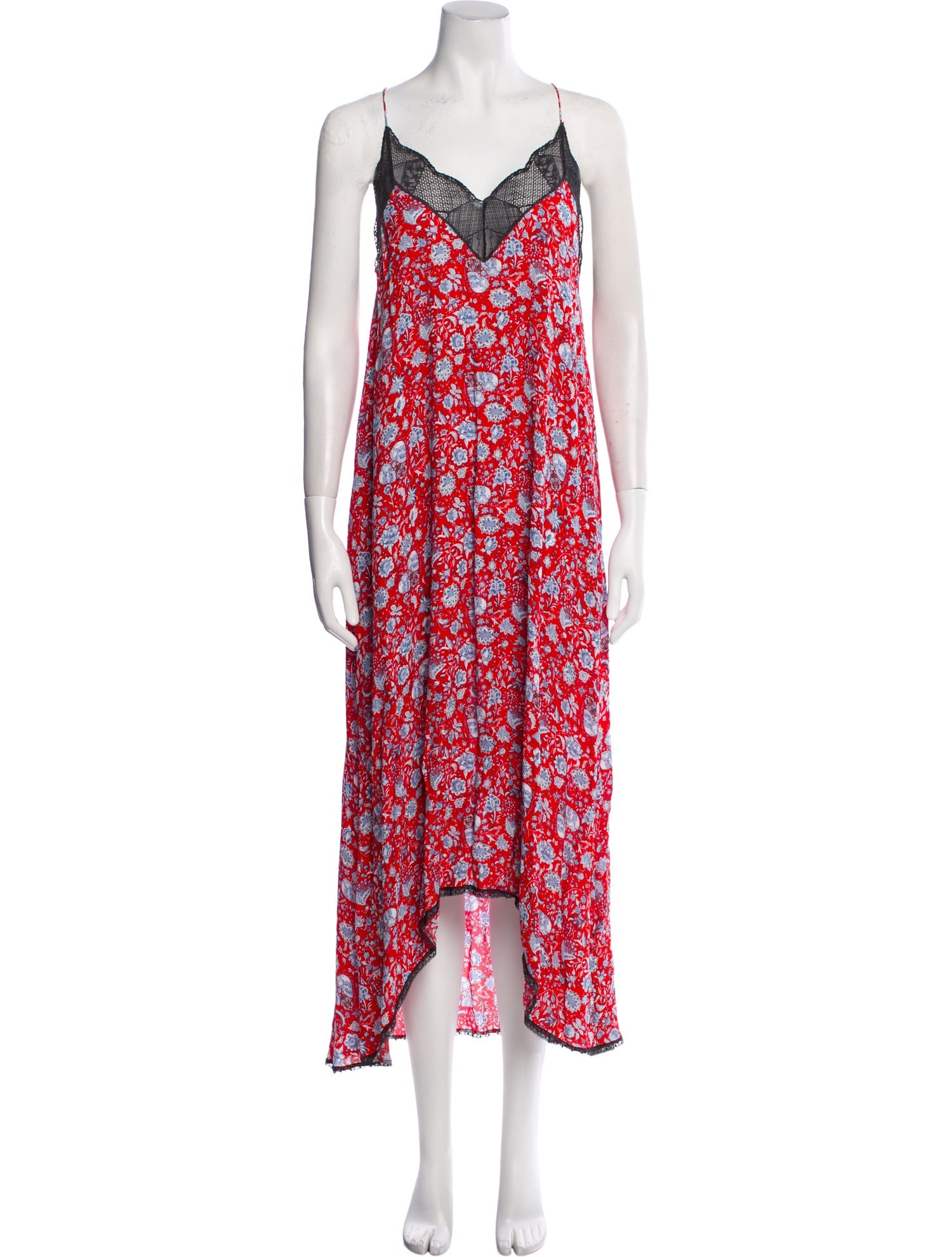 Zadig & Voltaire Floral Print Long Dress