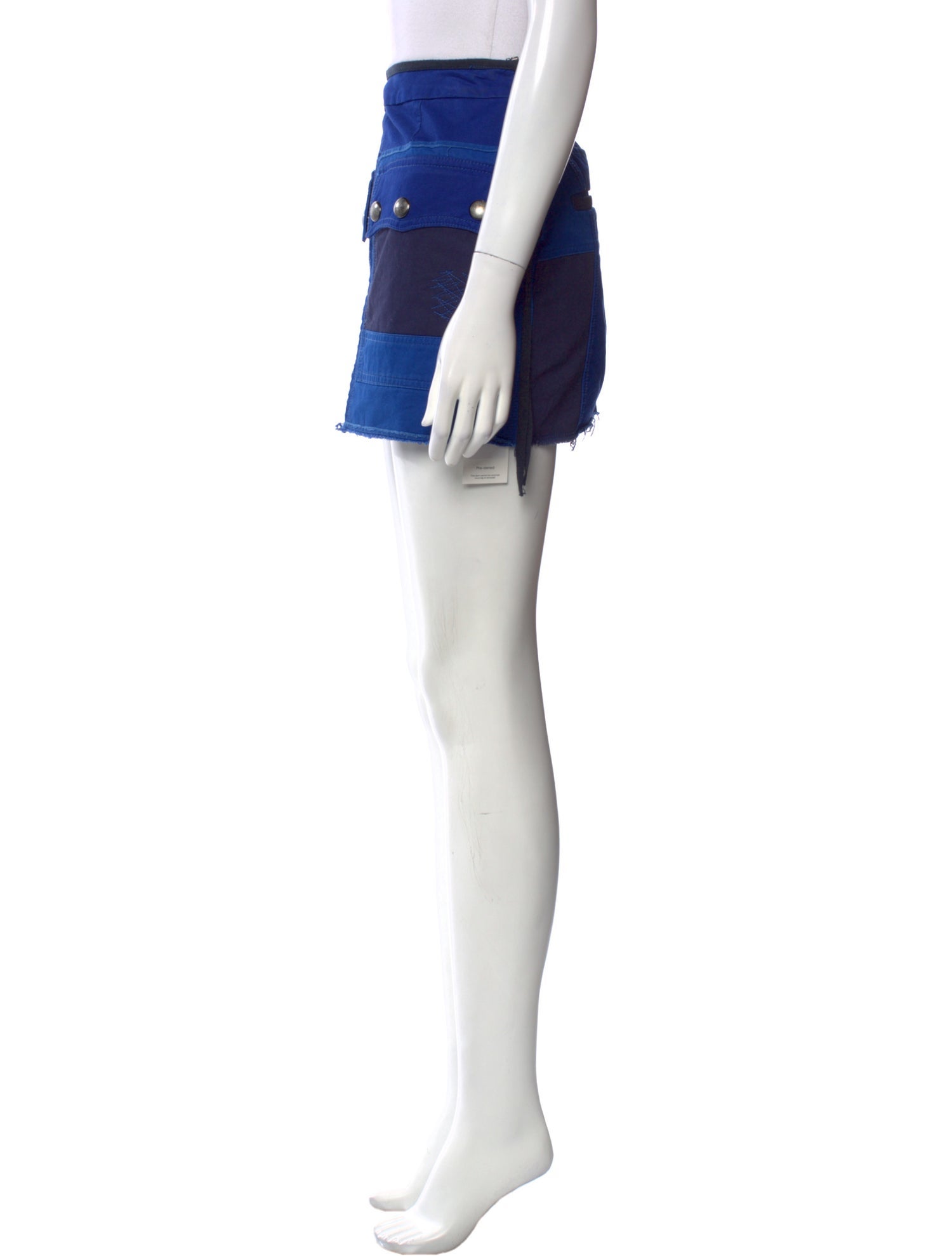 Zadig & Voltaire Distressed Accents Mini Skirt