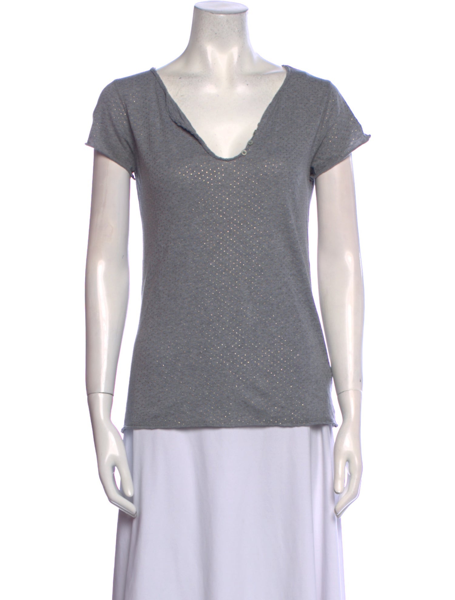 Zadig & Voltaire V-Neck Short Sleeve T-Shirt