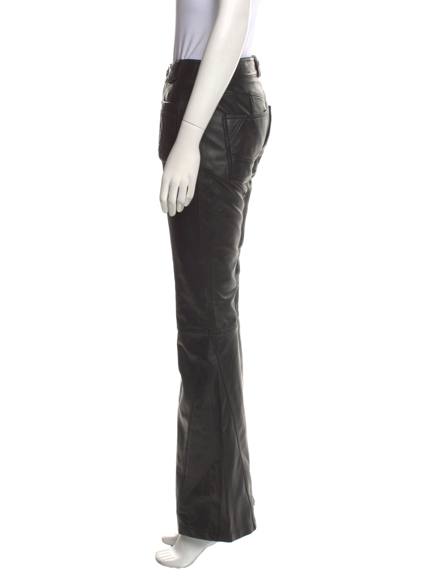 Zadig & Voltaire Lamb Leather Wide Leg Pants