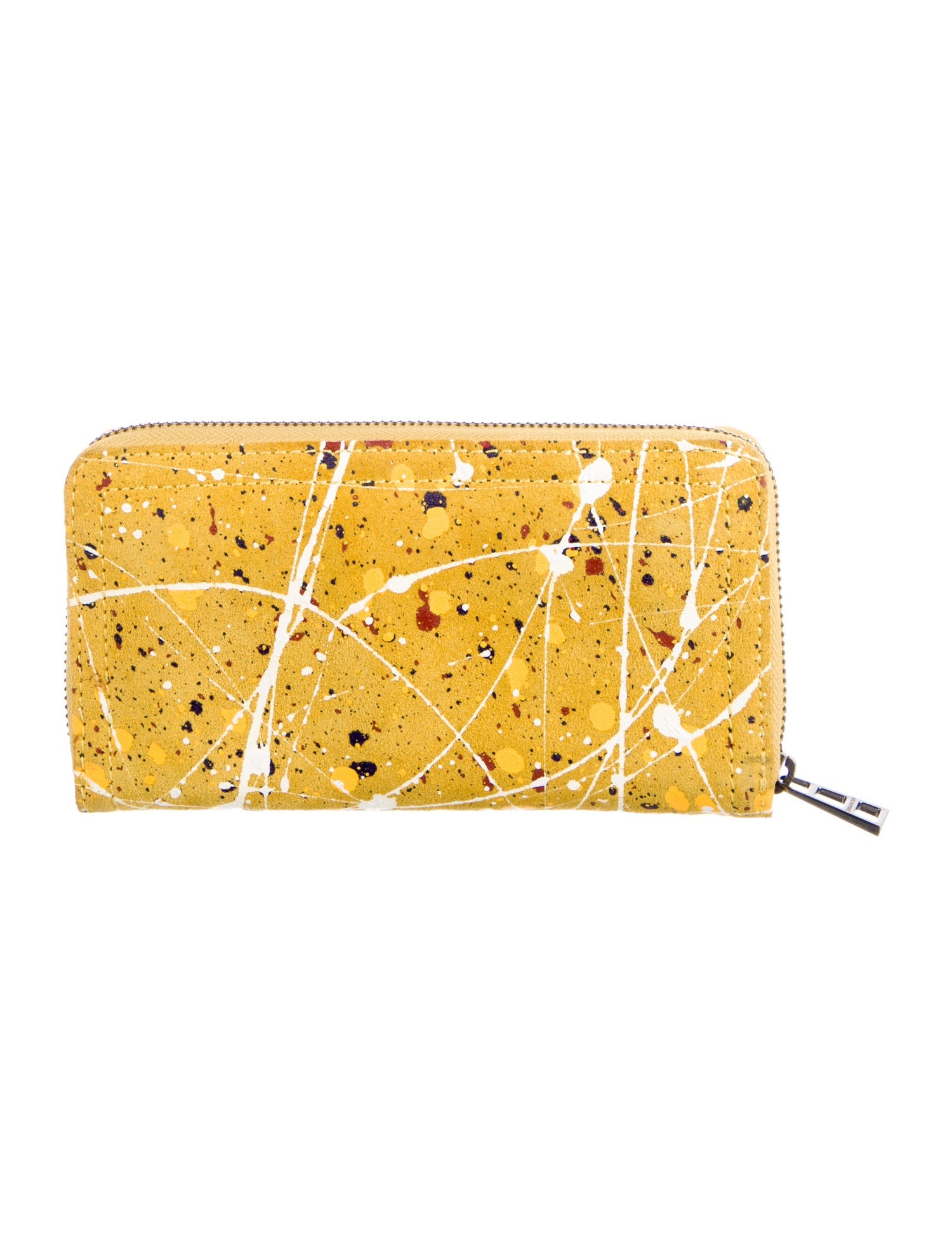 Zadig & Voltaire Suede Printed Continental Wallet