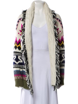 Zadig & Voltaire Printed Open Front Sweater