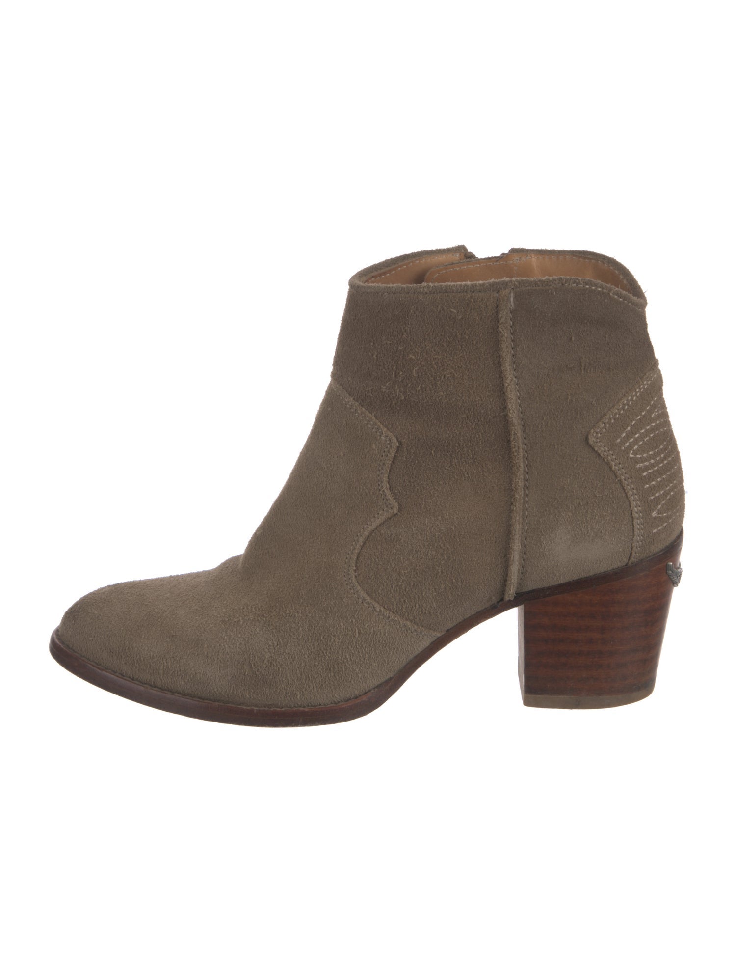 Zadig & Voltaire Suede Western Boots