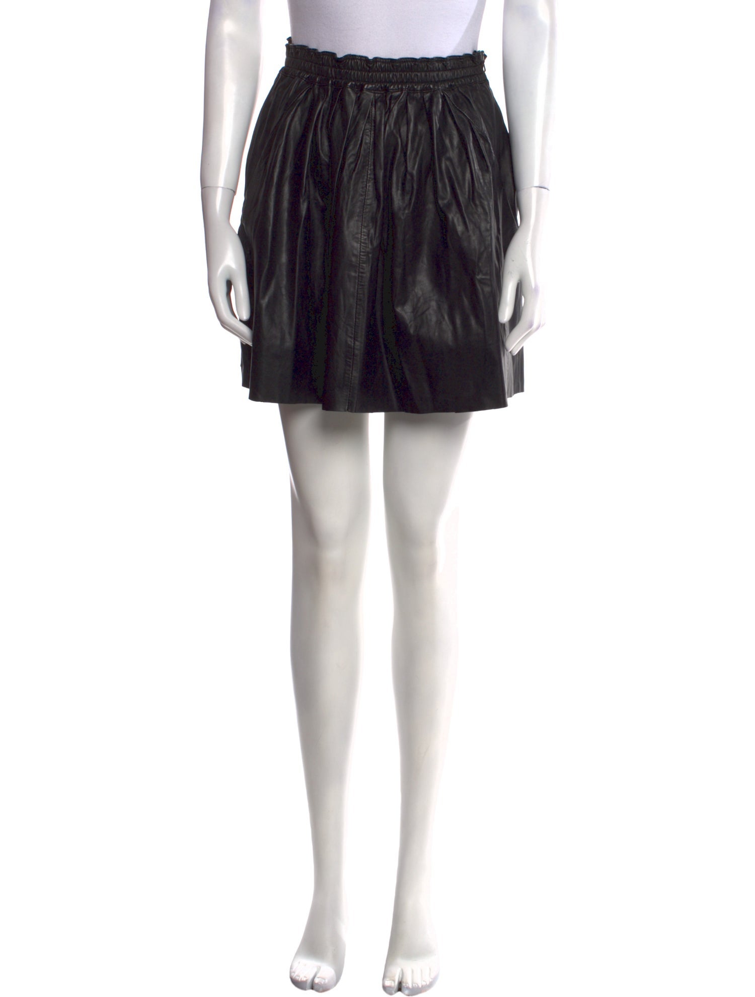 Zadig & Voltaire Lamb Leather Mini Skirt