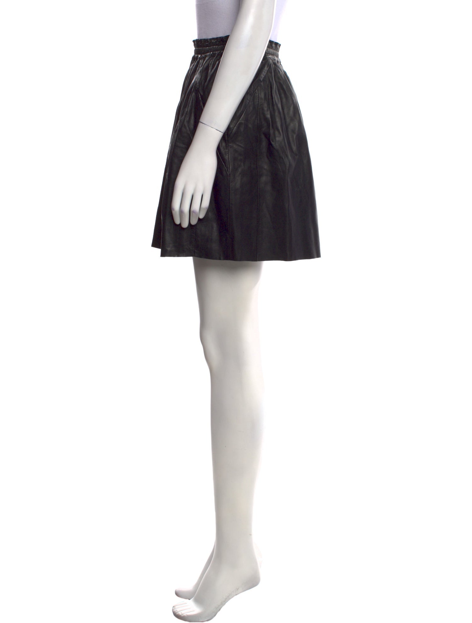 Zadig & Voltaire Lamb Leather Mini Skirt