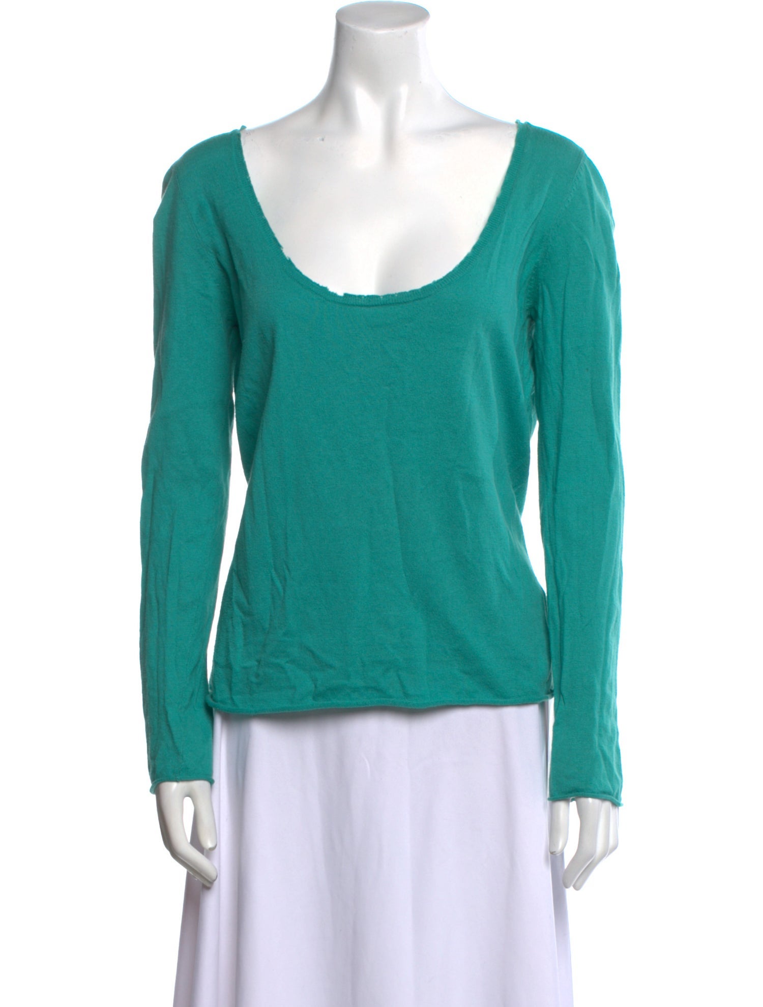 Zadig & Voltaire Scoop Neck Long Sleeve Top