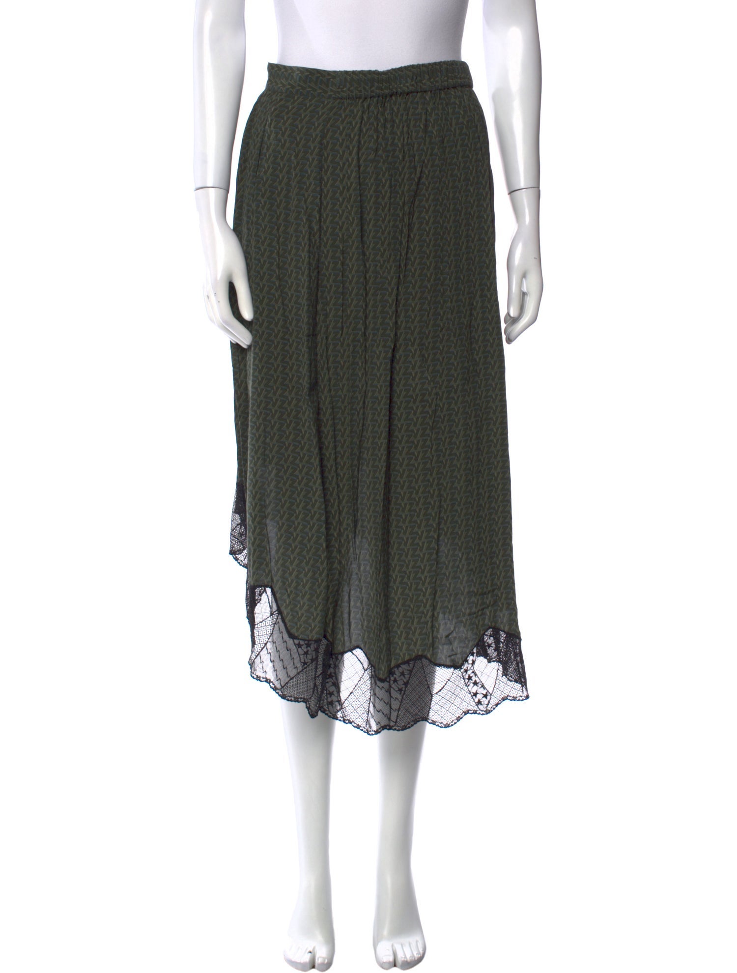 Zadig & Voltaire Printed Midi Length Skirt