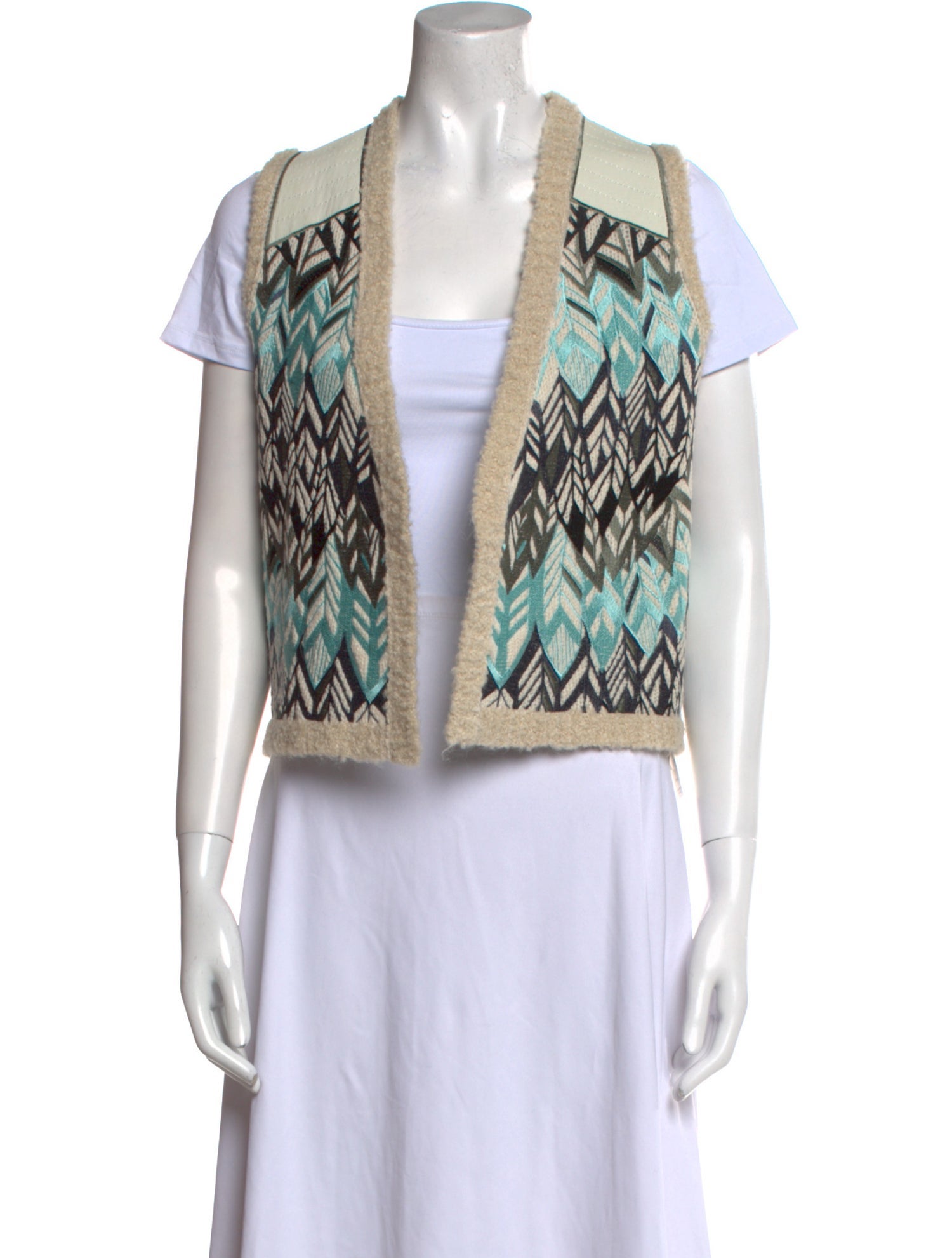 Zadig & Voltaire Printed Open Front Sweater