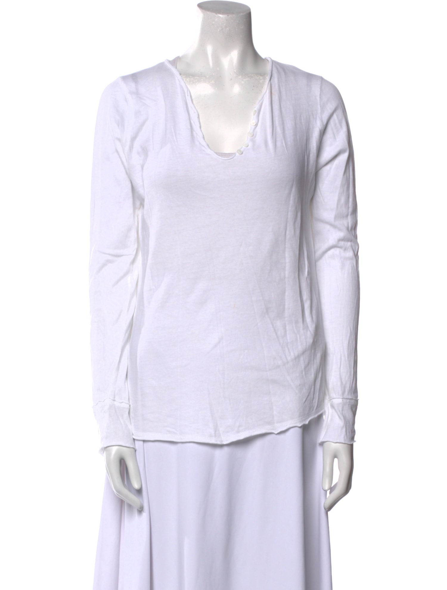 Zadig & Voltaire V-Neck Long Sleeve Top