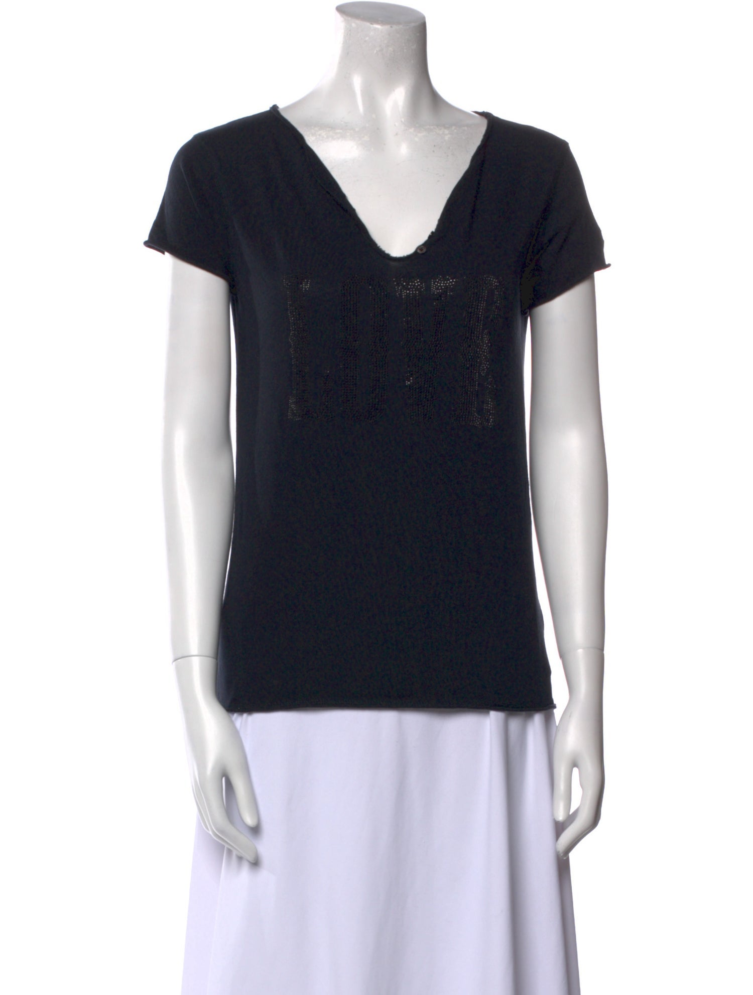 Zadig & Voltaire V-Neck Short Sleeve T-Shirt