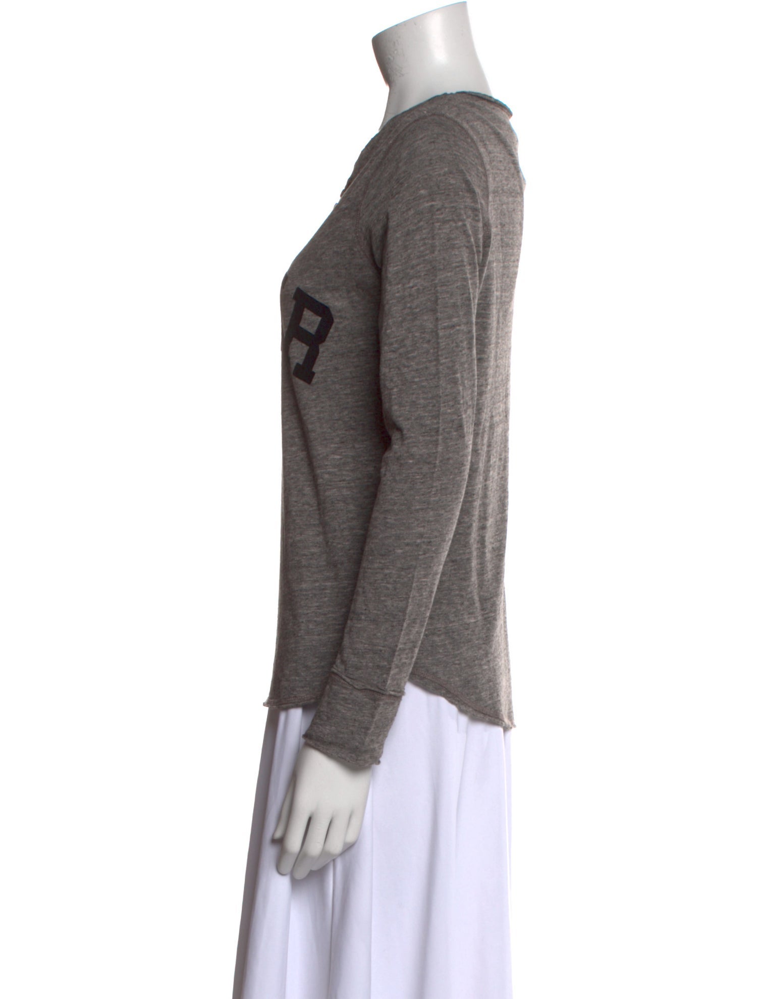 Zadig & Voltaire Graphic Print V-Neck Sweatshirt