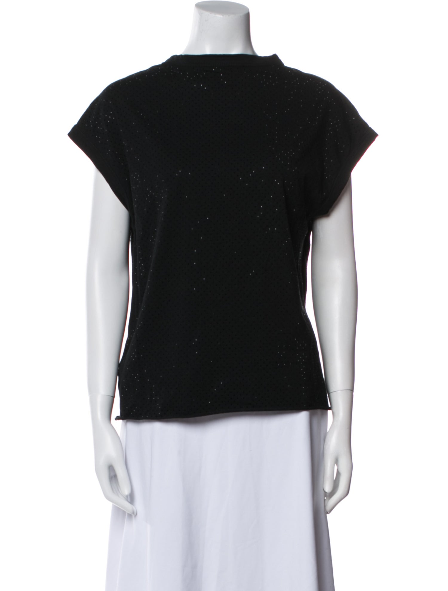 Zadig & Voltaire Scoop Neck Short Sleeve Top