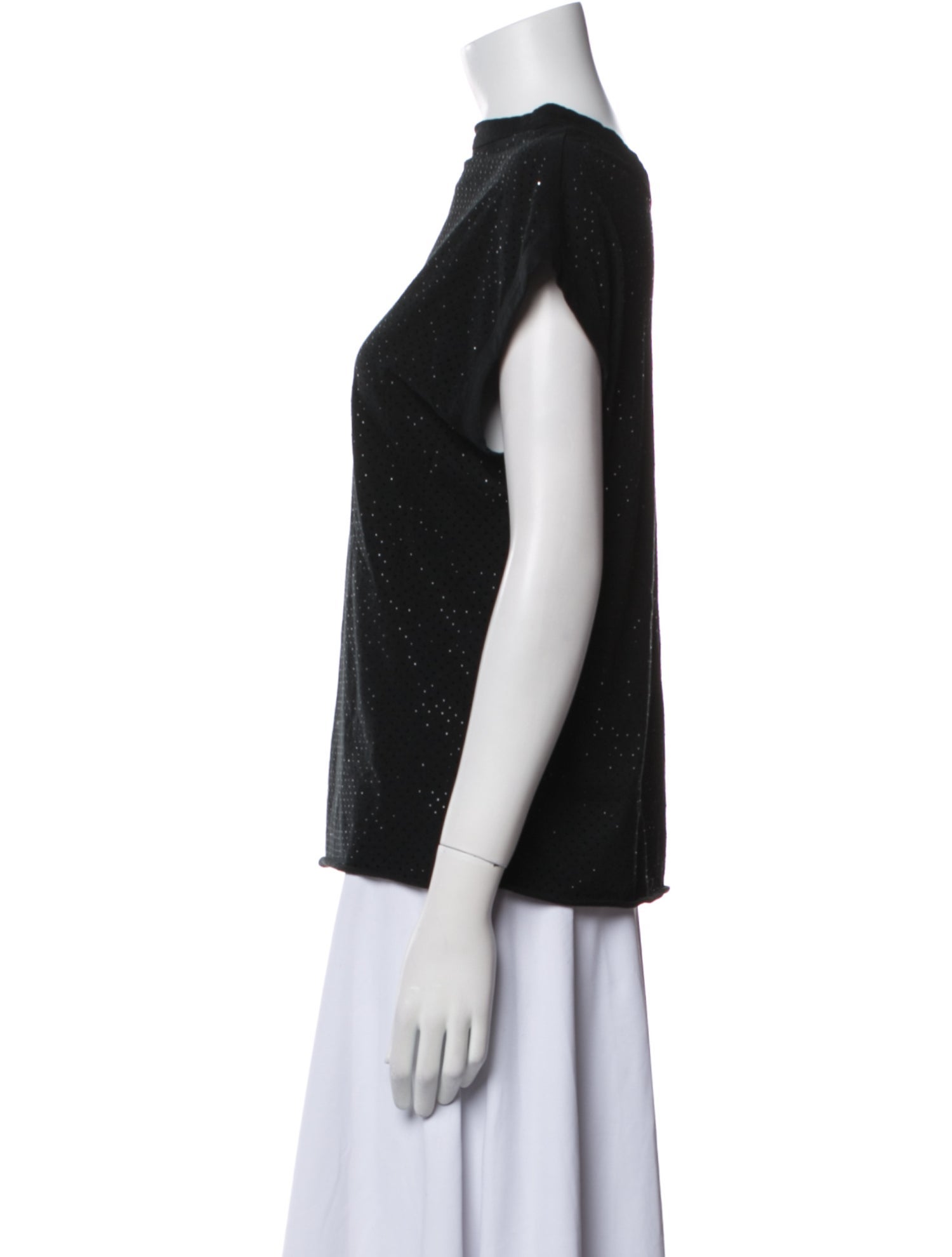 Zadig & Voltaire Scoop Neck Short Sleeve Top