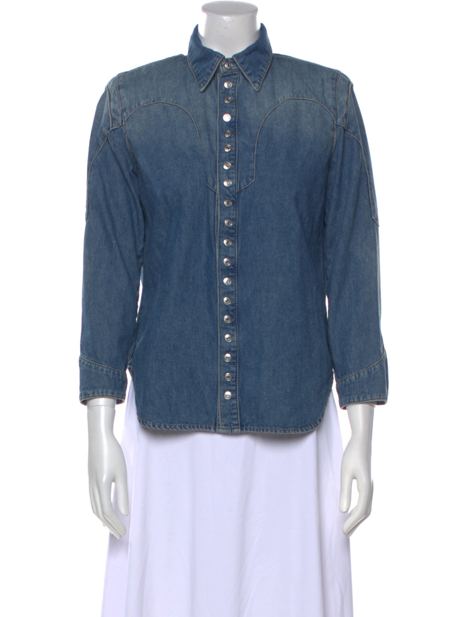 Zadig & Voltaire Three-Quarter Sleeve Button-Up Top