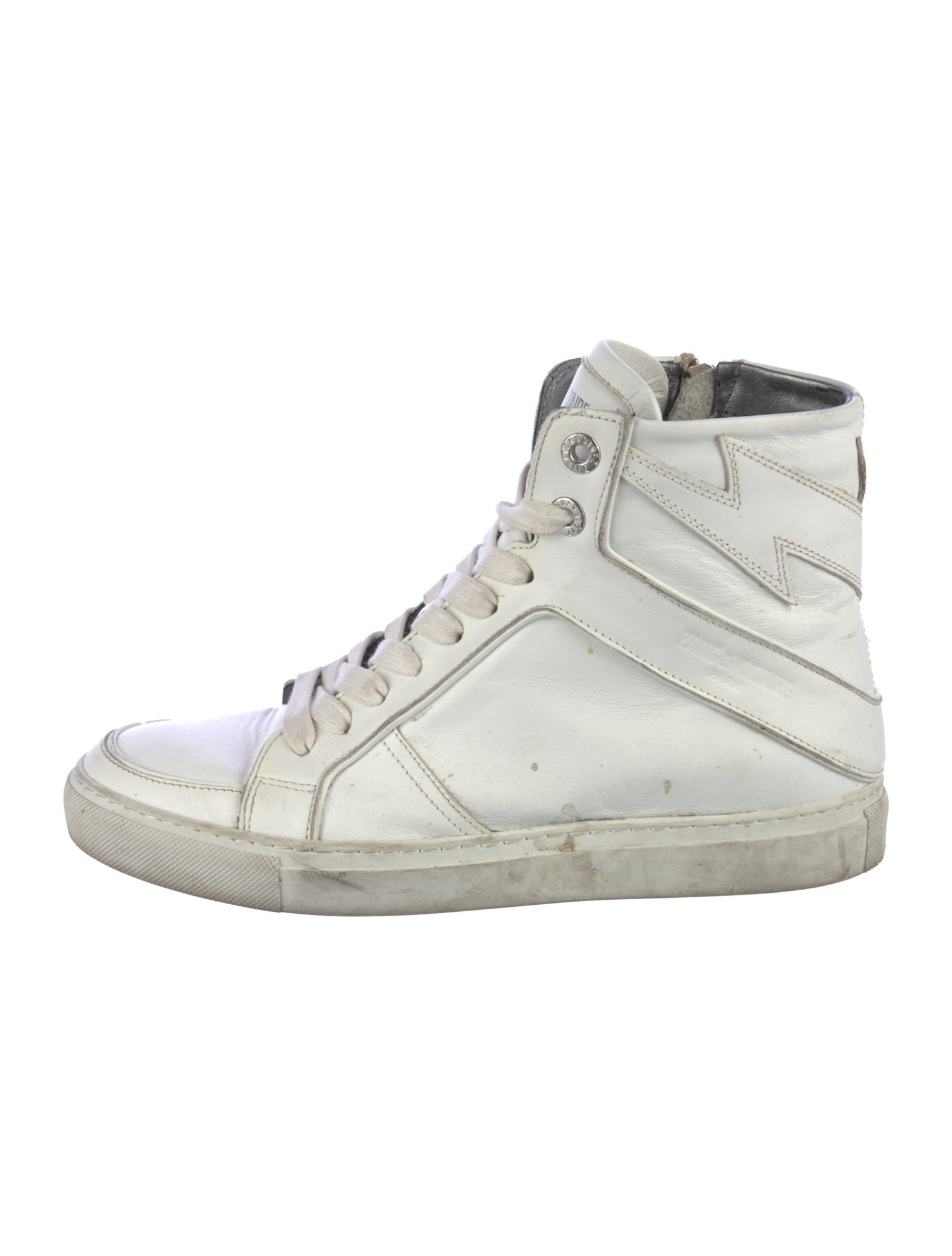 Zadig & Voltaire Leather Wedge Sneakers