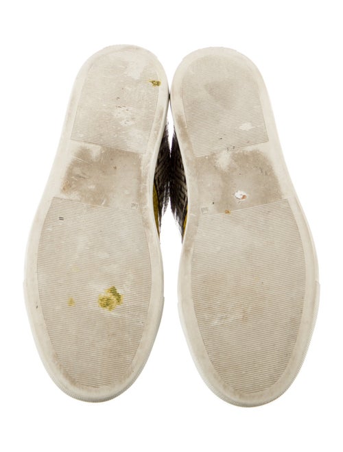 Zadig & Voltaire Leather Animal Print Sneakers