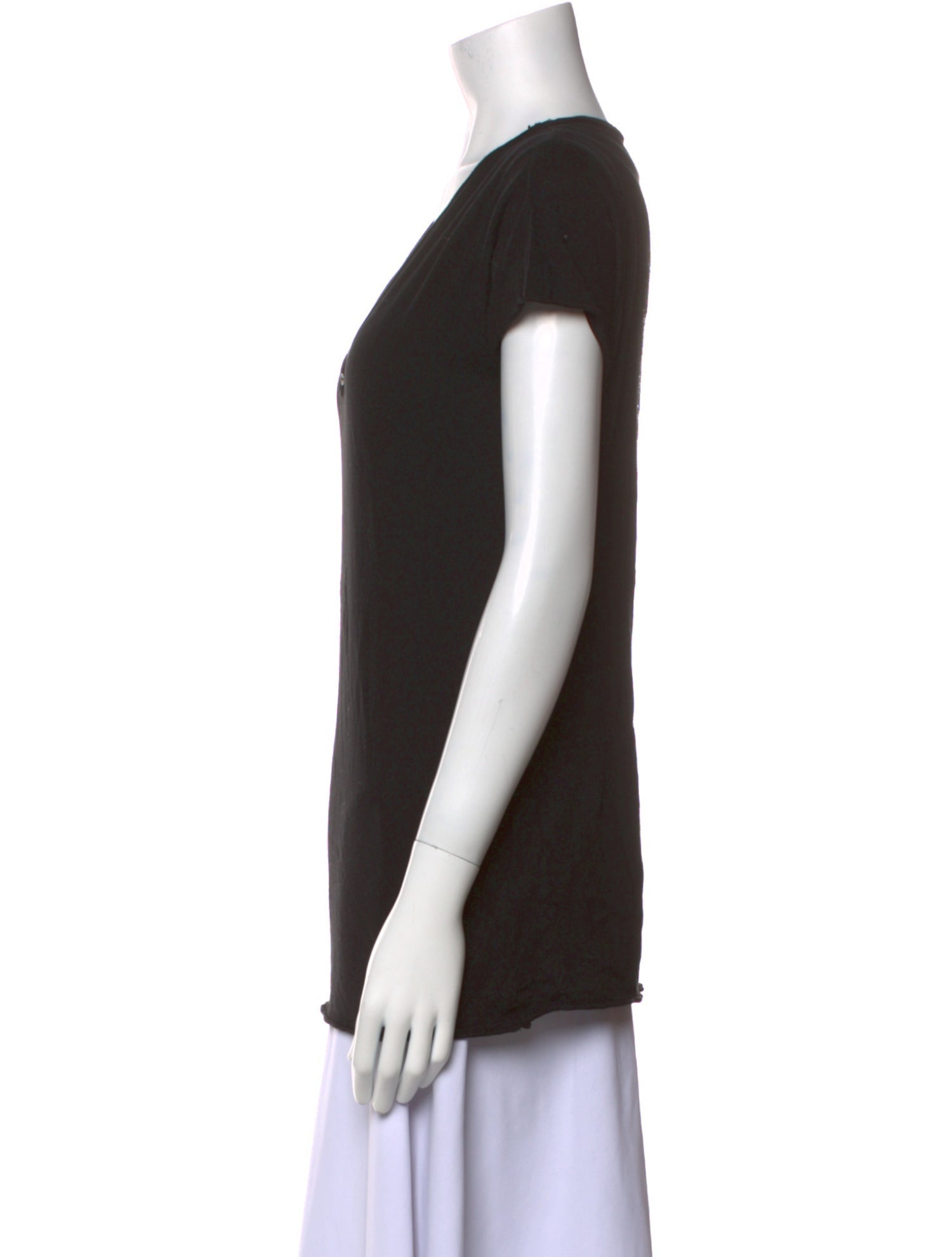 Zadig & Voltaire V-Neck Short Sleeve T-Shirt