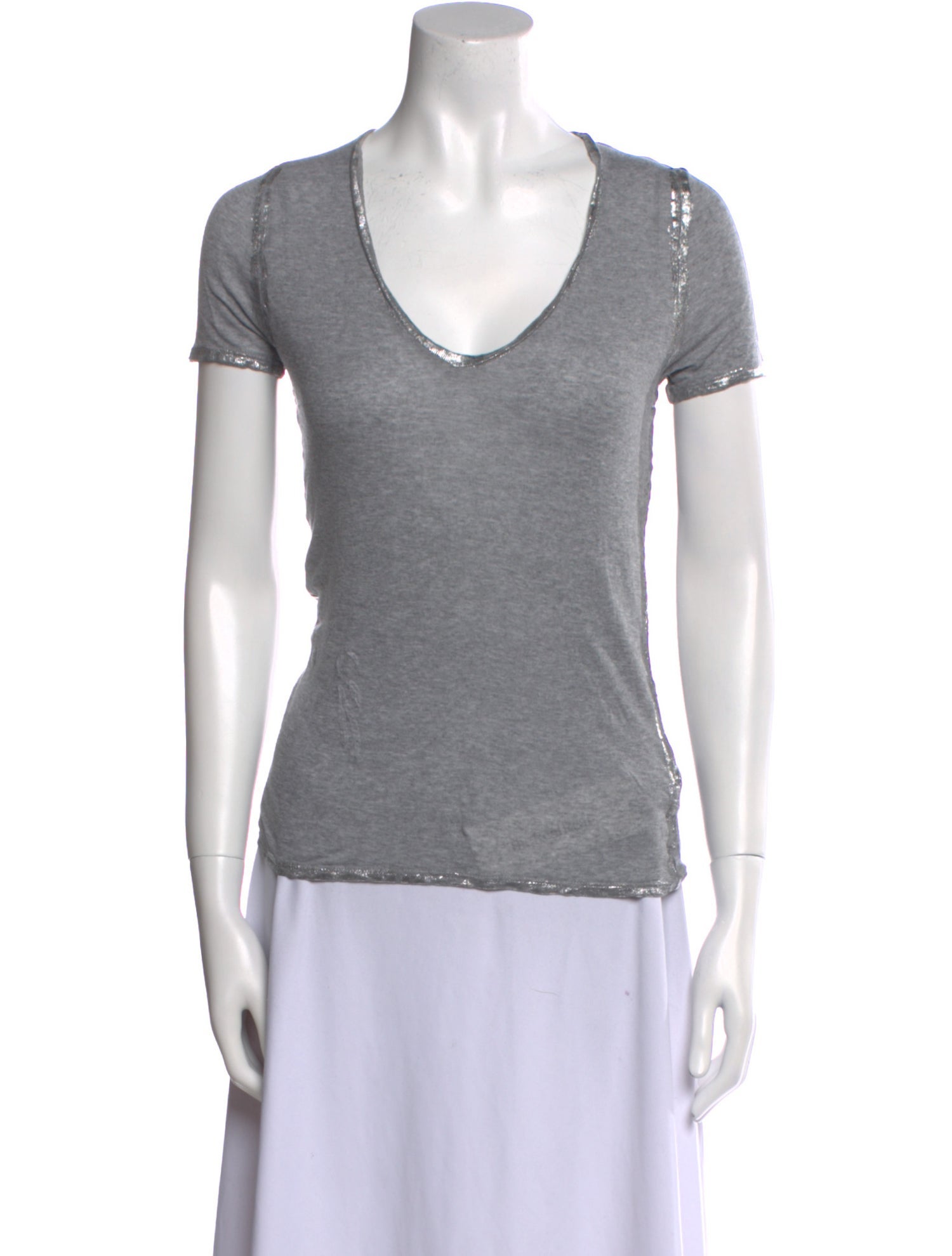 Zadig & Voltaire V-Neck Short Sleeve T-Shirt