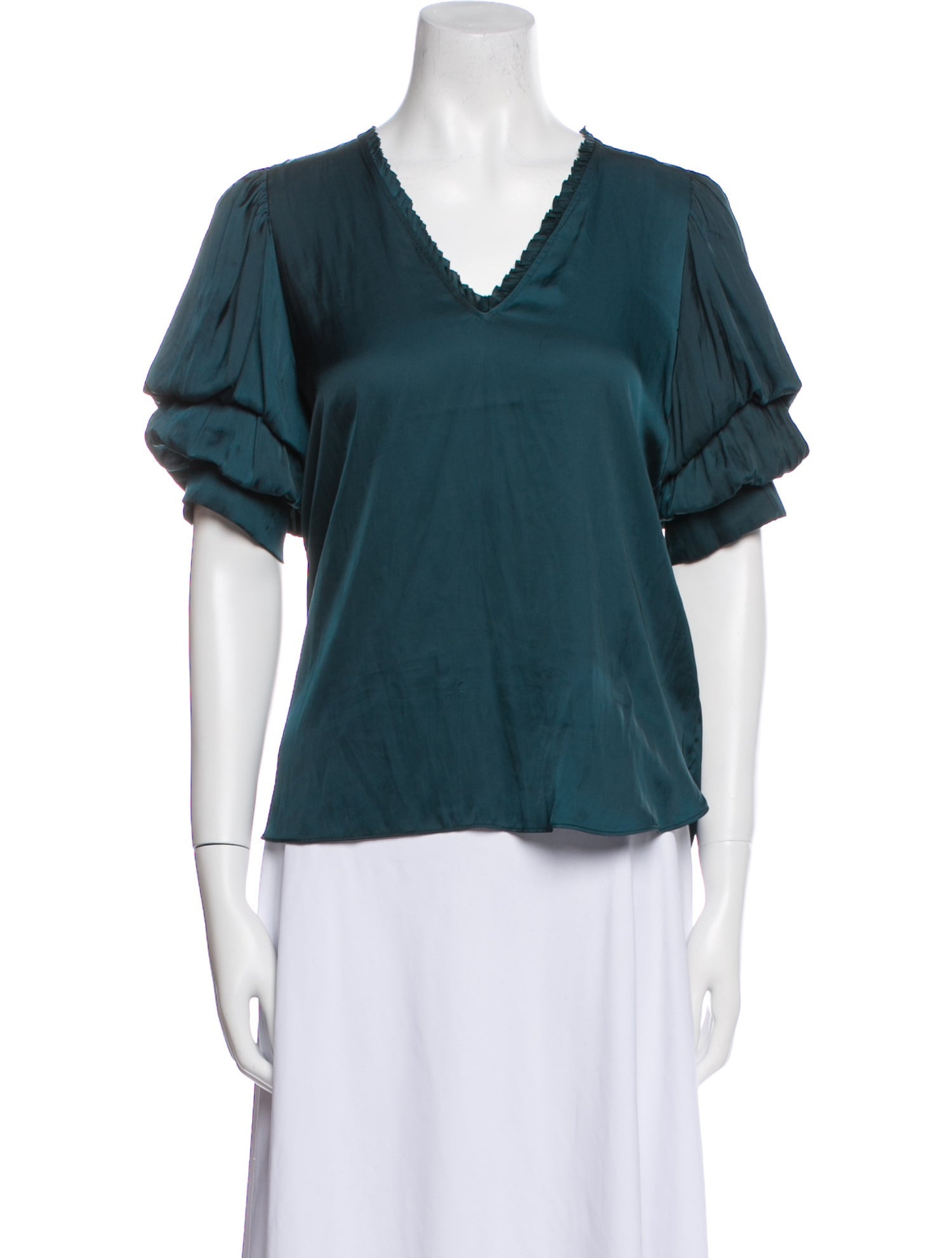 Zadig & Voltaire V-Neck Short Sleeve Blouse