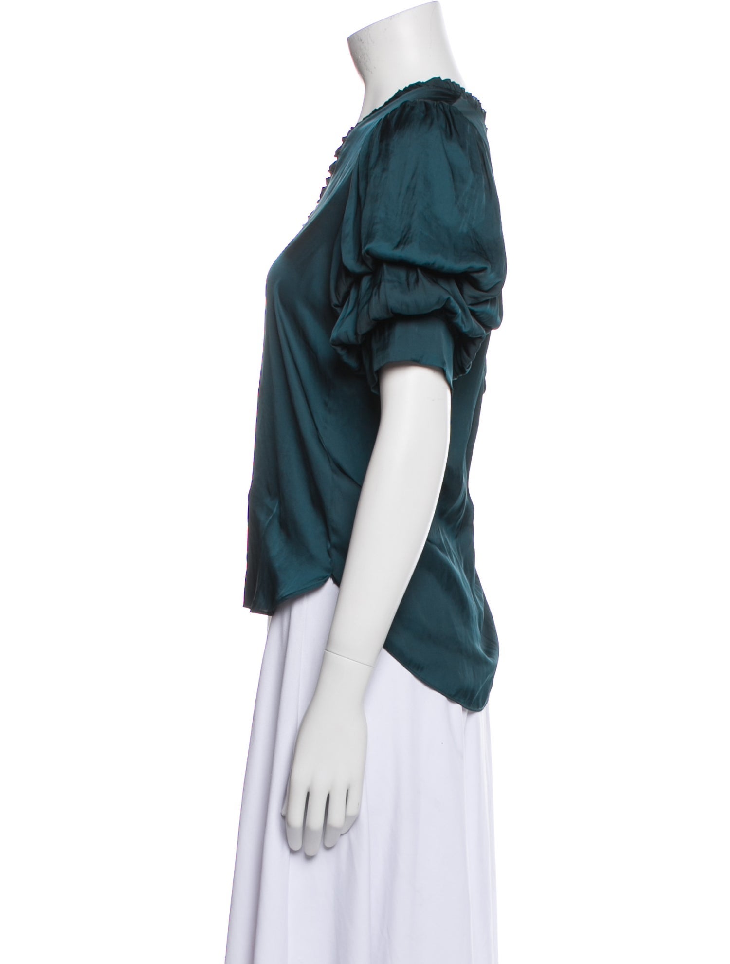 Zadig & Voltaire V-Neck Short Sleeve Blouse