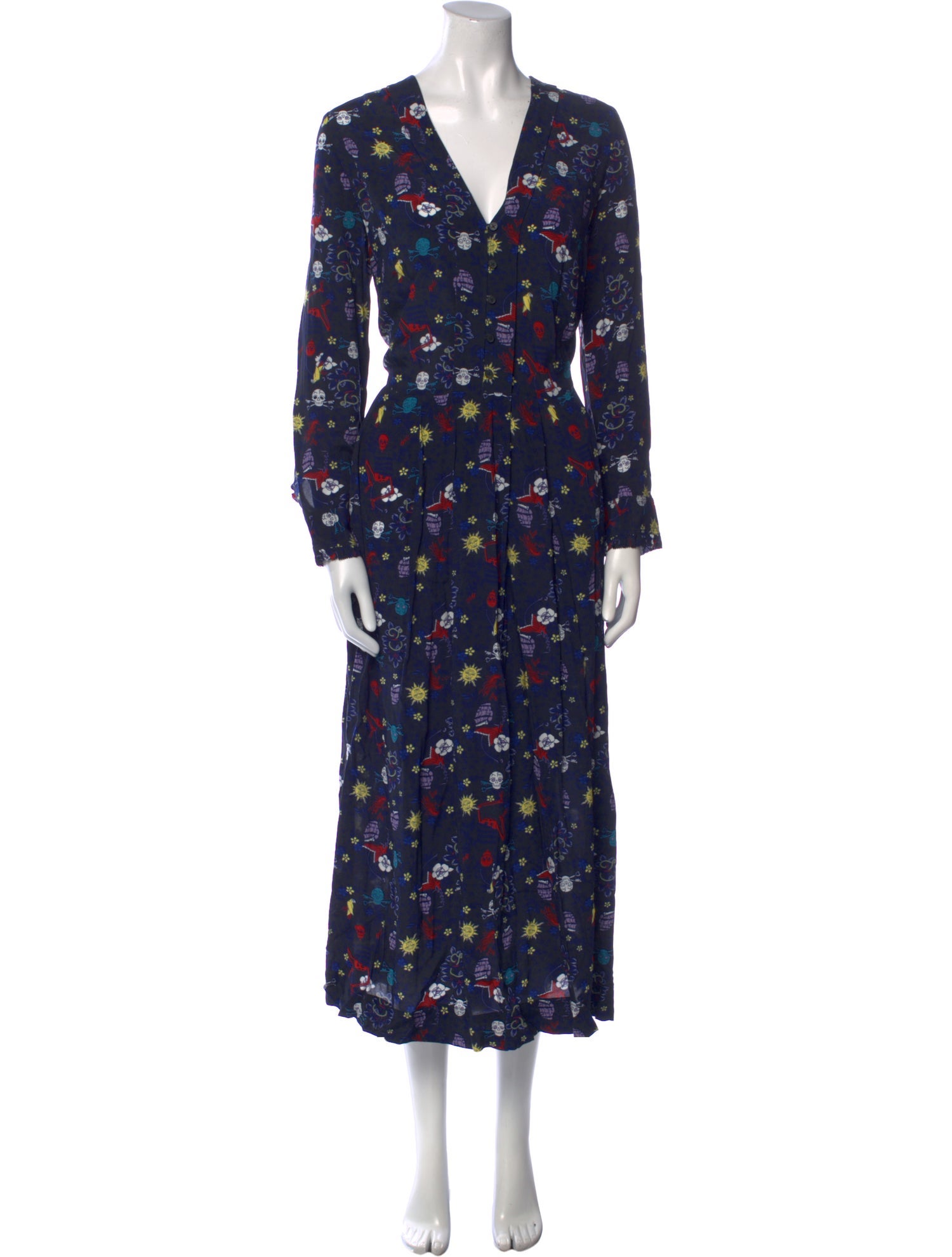 Zadig & Voltaire Floral Print Long Dress