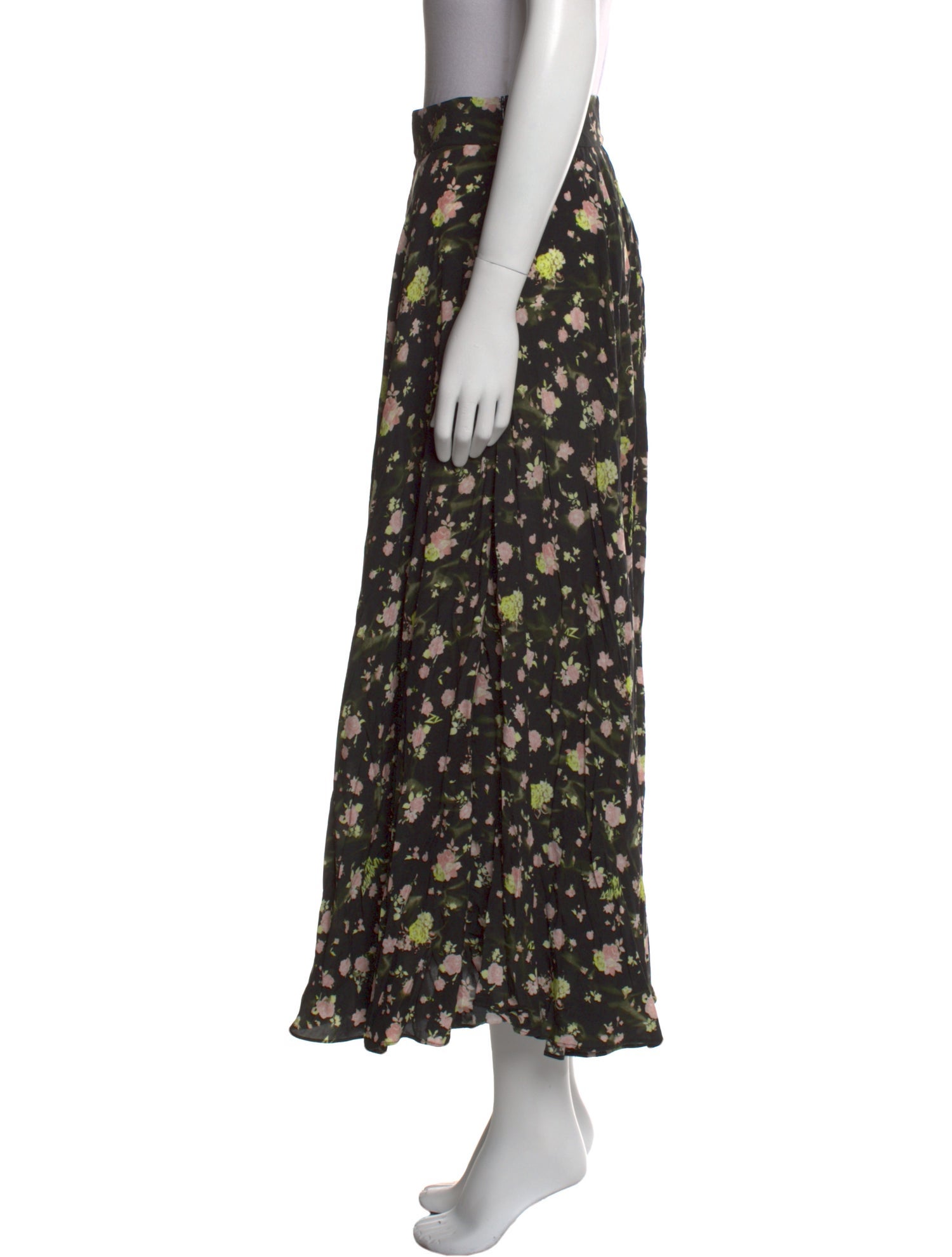 Zadig & Voltaire Floral Print Midi Length Skirt