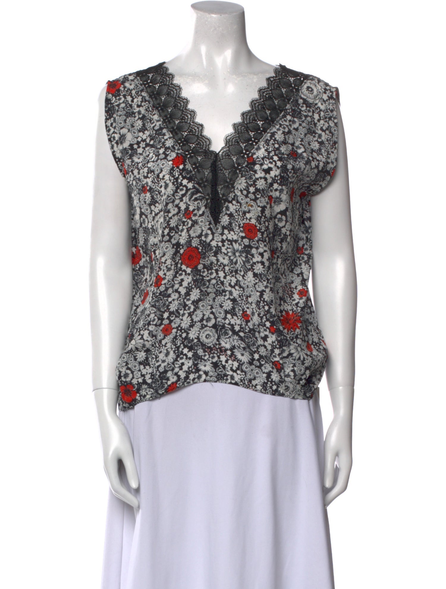 Zadig & Voltaire Silk Floral Print Blouse