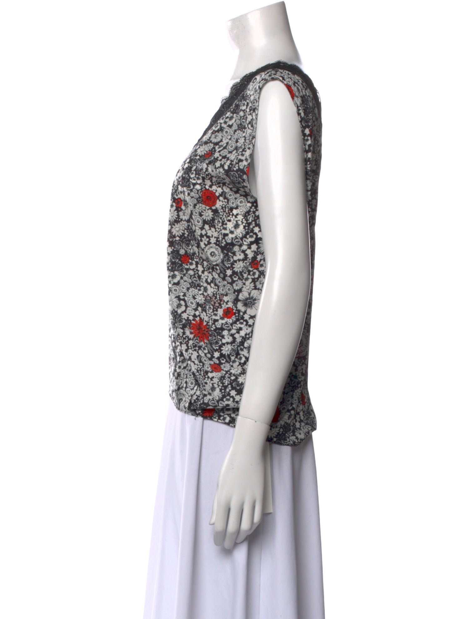 Zadig & Voltaire Silk Floral Print Blouse