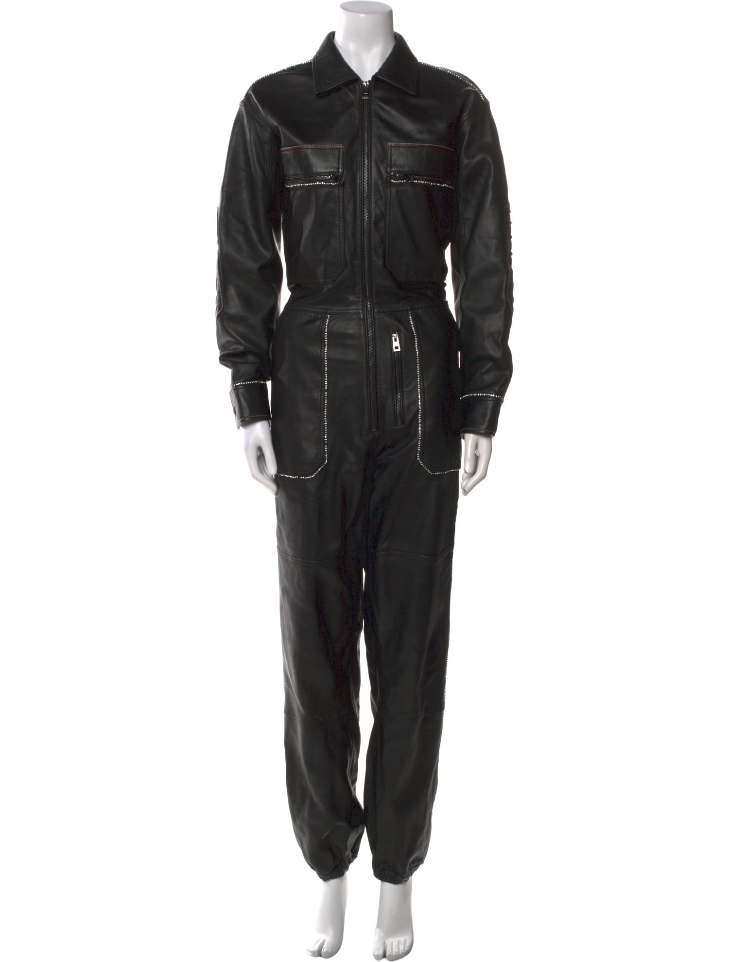 Zadig & Voltaire Lamb Leather Jumpsuit