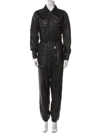 Zadig & Voltaire Lamb Leather Jumpsuit