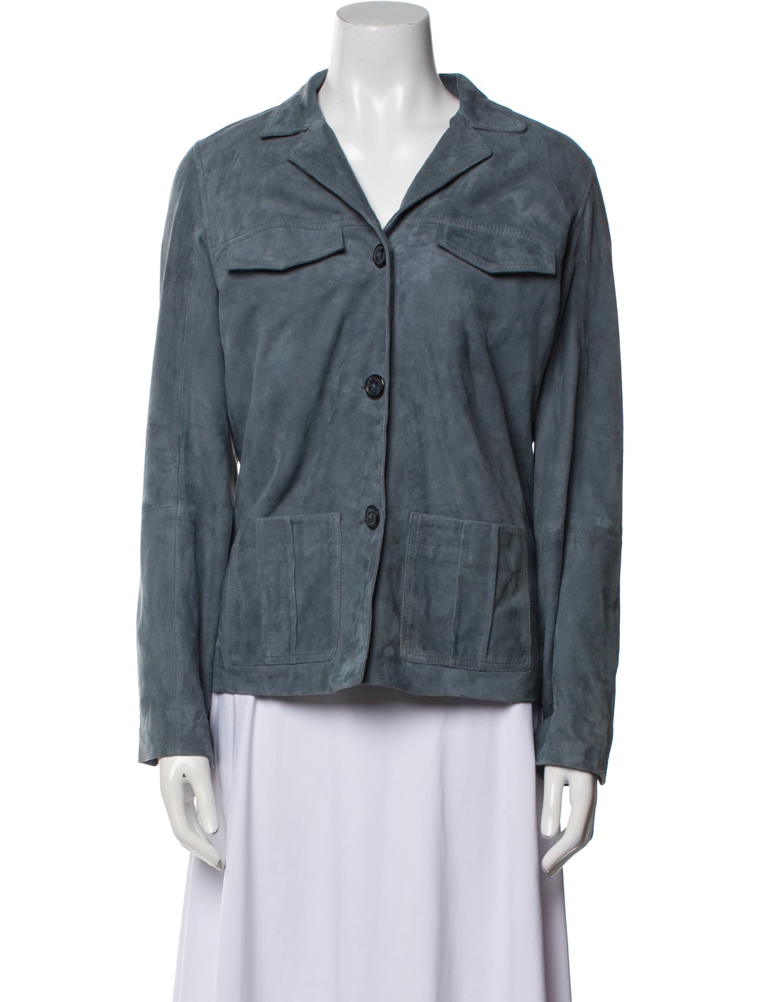 Zadig & Voltaire Goat Leather Denim Jacket