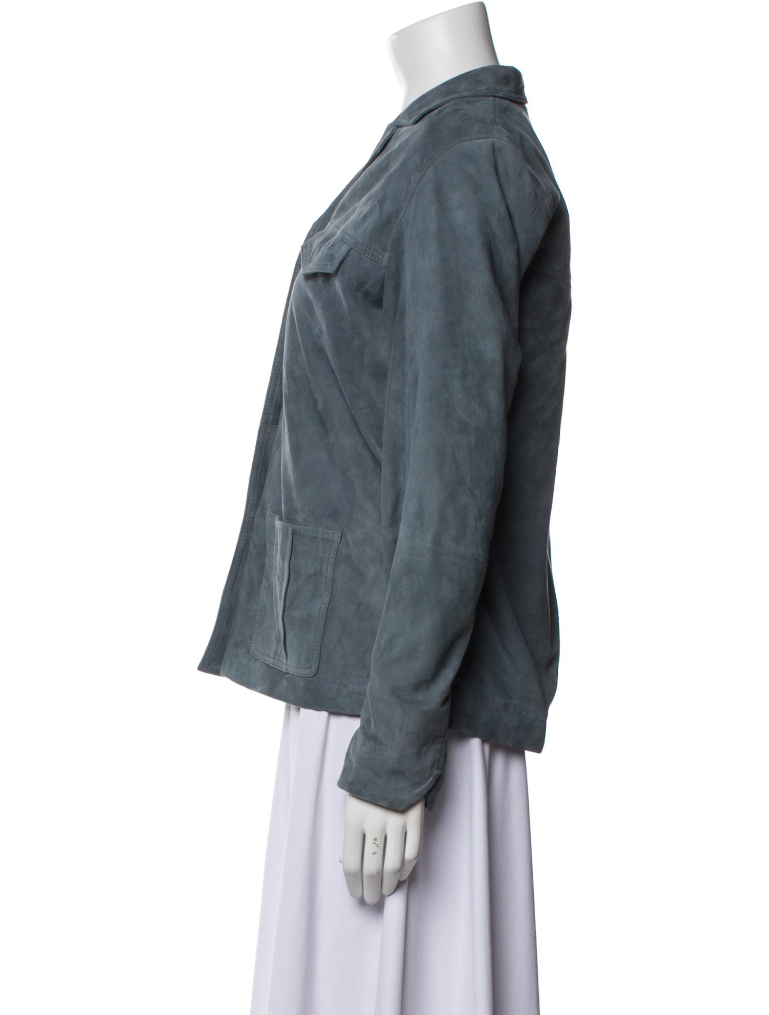 Zadig & Voltaire Goat Leather Denim Jacket