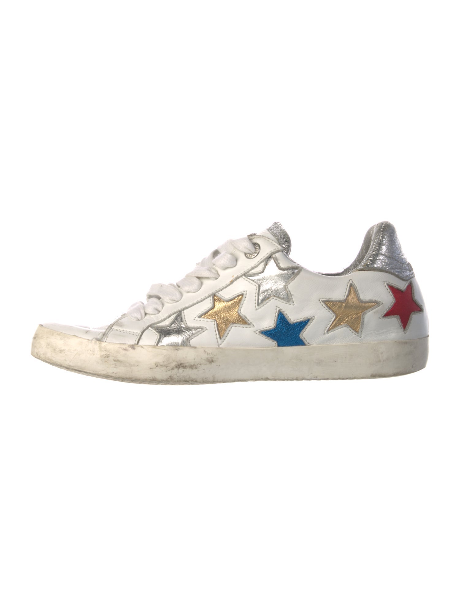 Zadig & Voltaire Leather Printed Sneakers