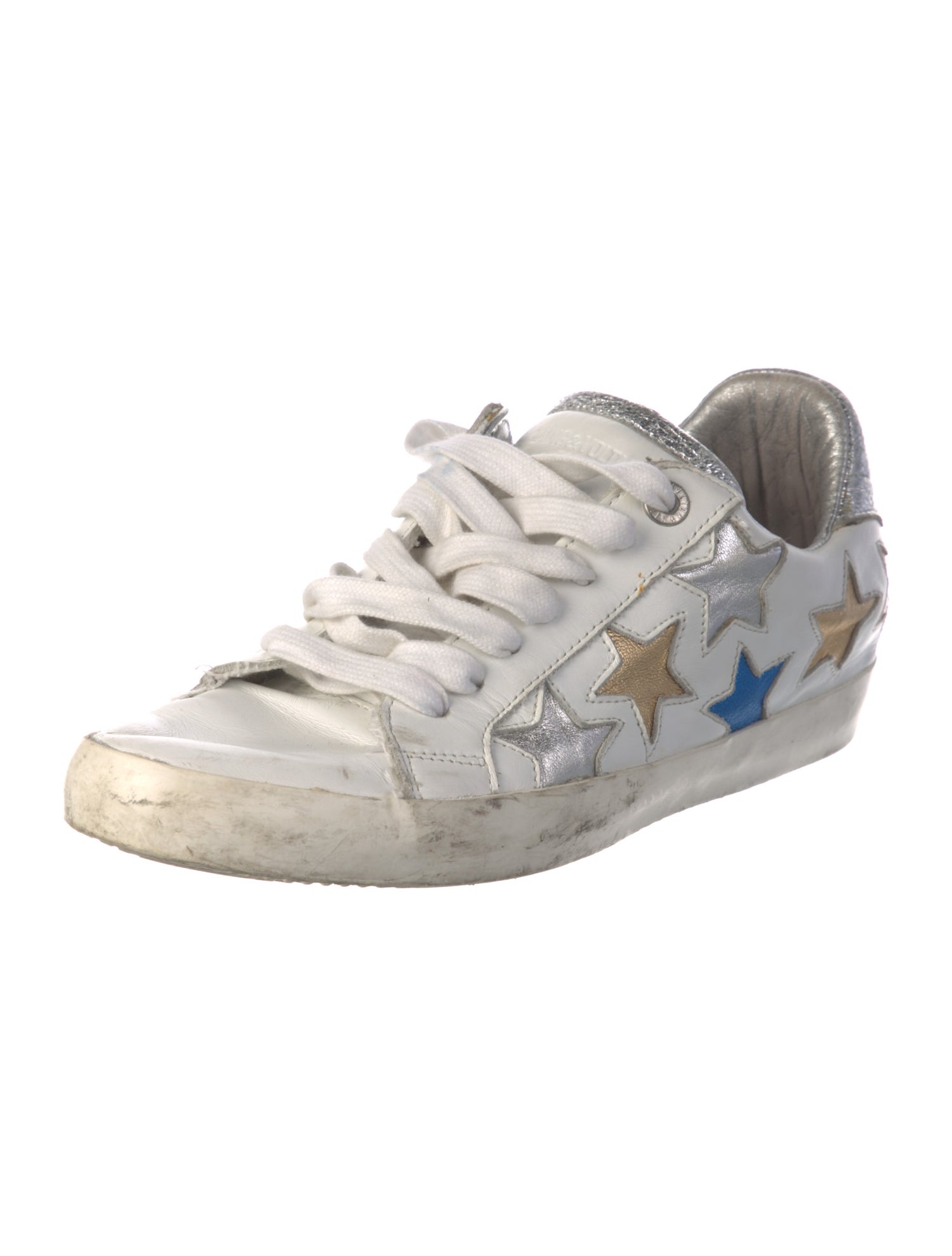 Zadig & Voltaire Leather Printed Sneakers