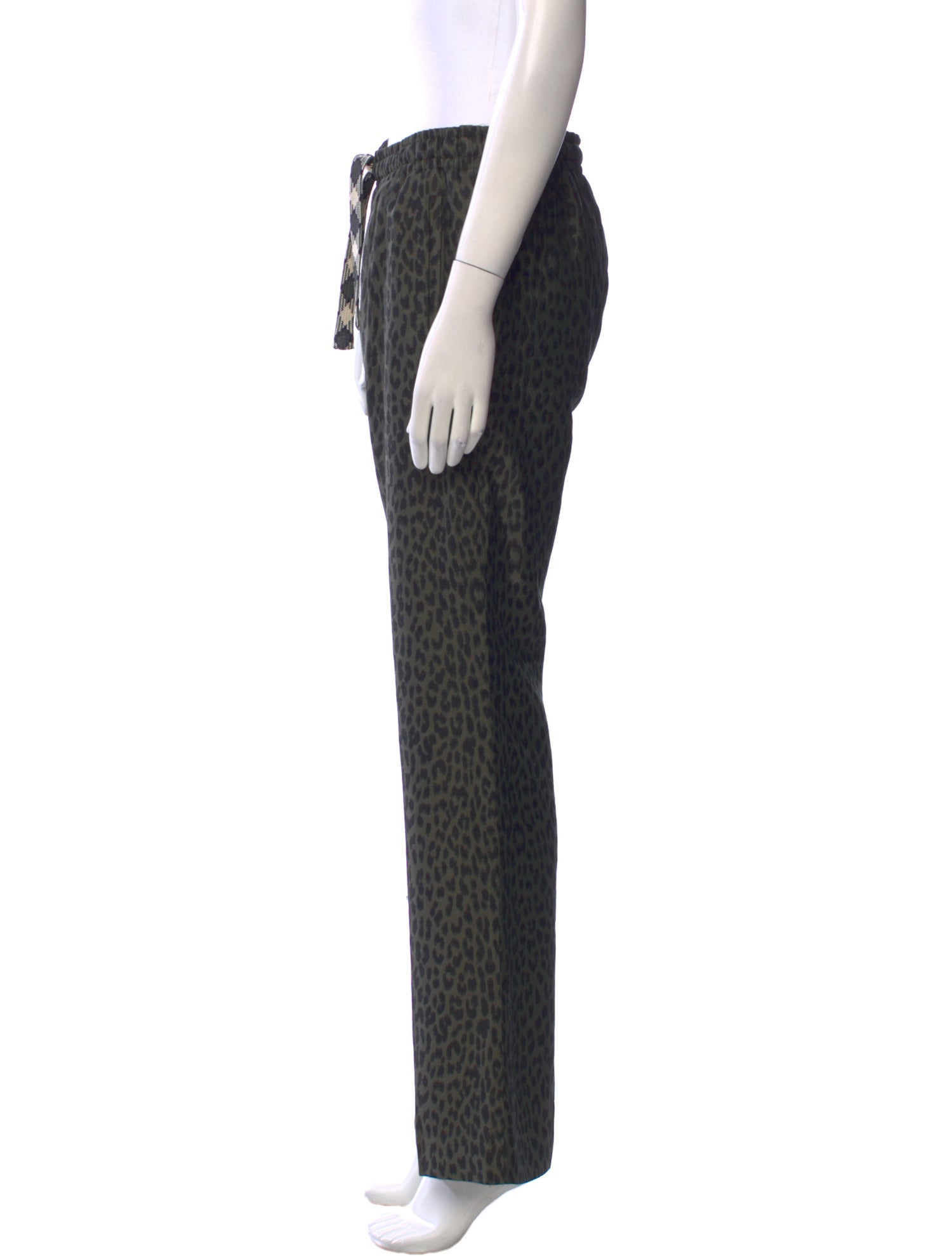Zadig & Voltaire Animal Print Wide Leg Pants