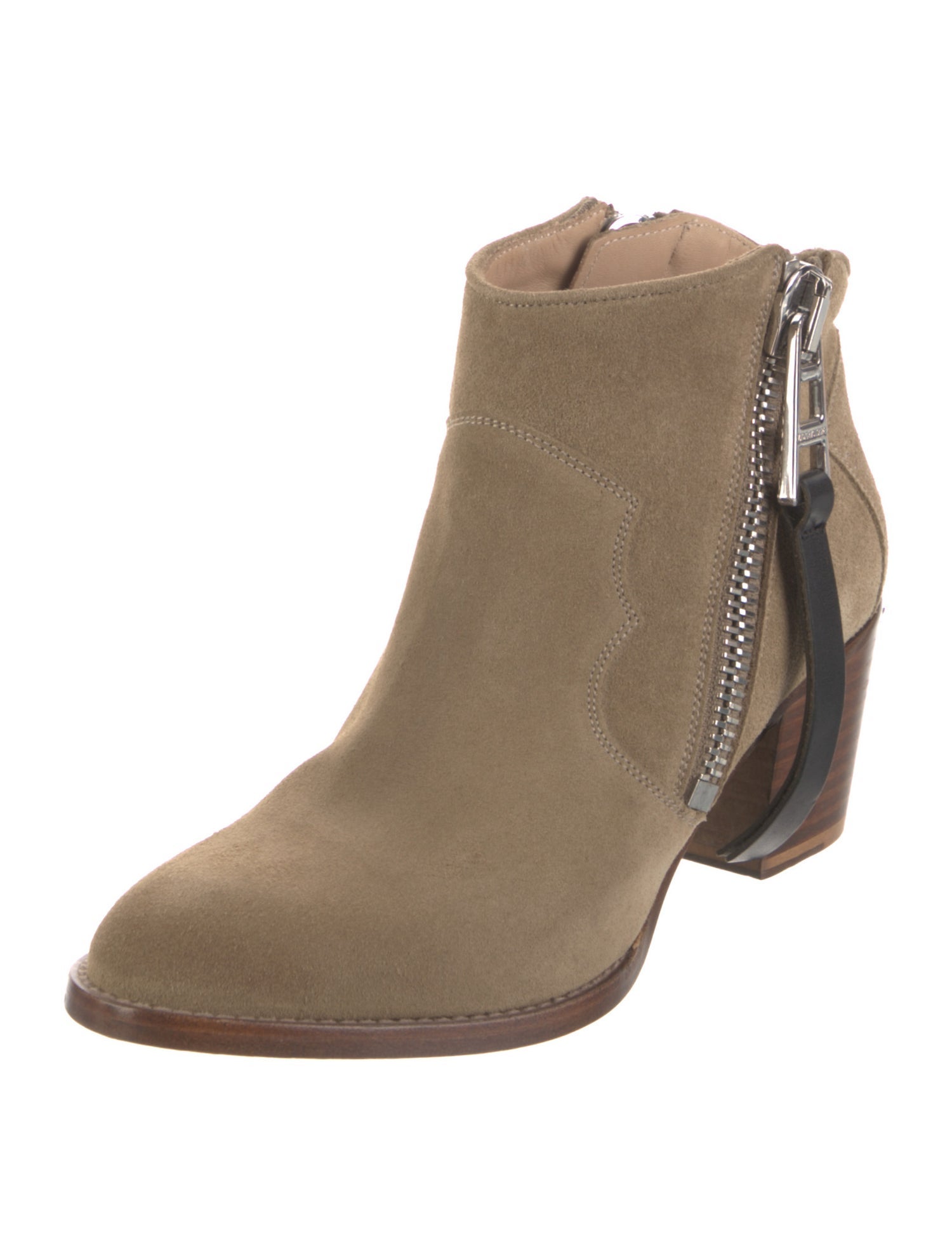 Zadig & Voltaire Suede Embroidered Accent Boots