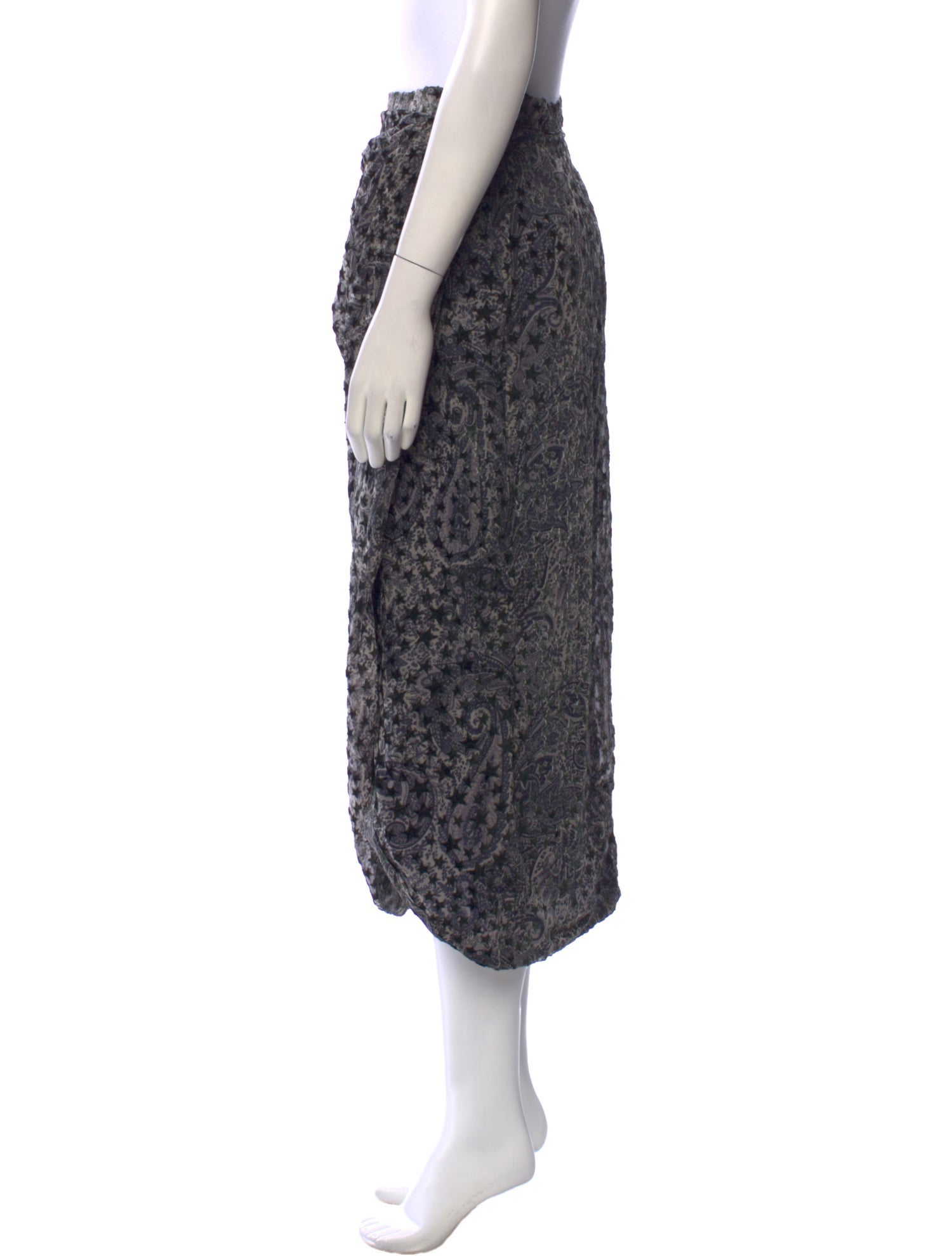 Zadig & Voltaire Paisley Print Midi Length Skirt