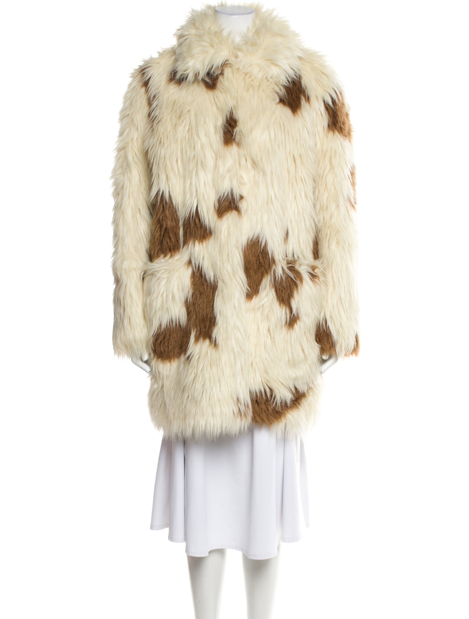 Zadig & Voltaire Faux Fur Printed Faux Fur Jacket