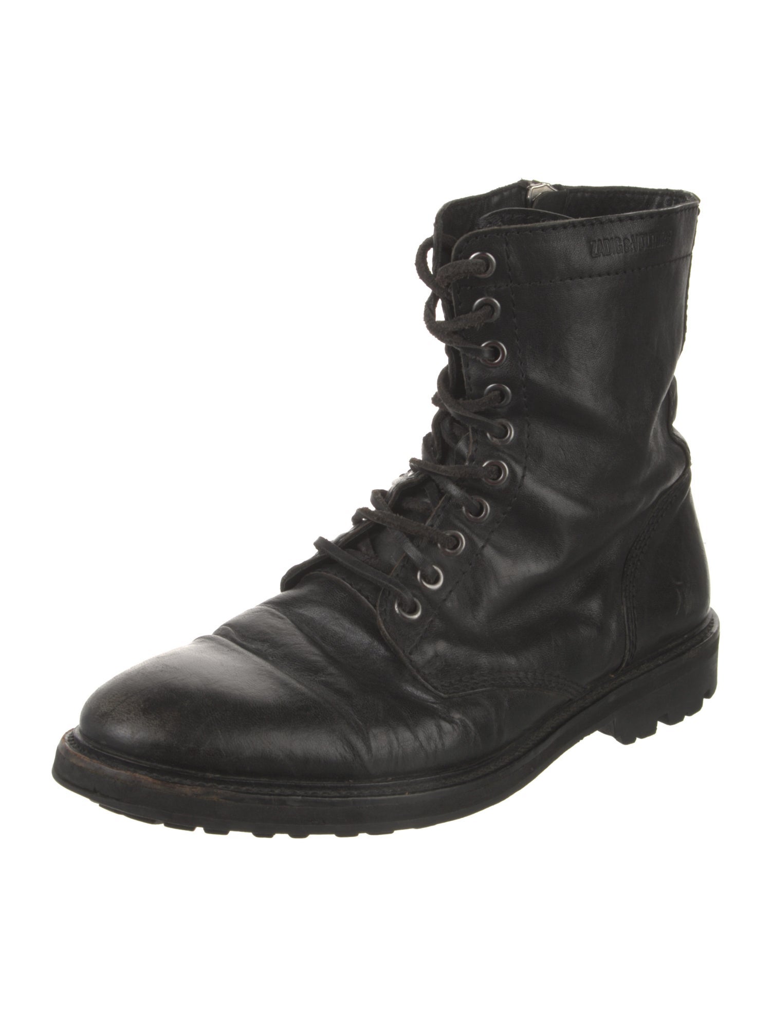 Zadig & Voltaire Leather Combat Boots